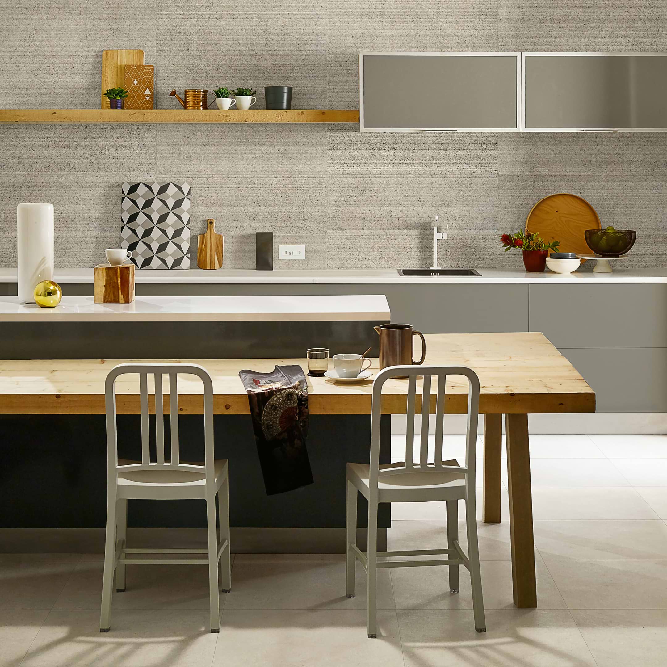 Comfy Nest Grey 14x40 Matte Ceramic Tile - Image 2