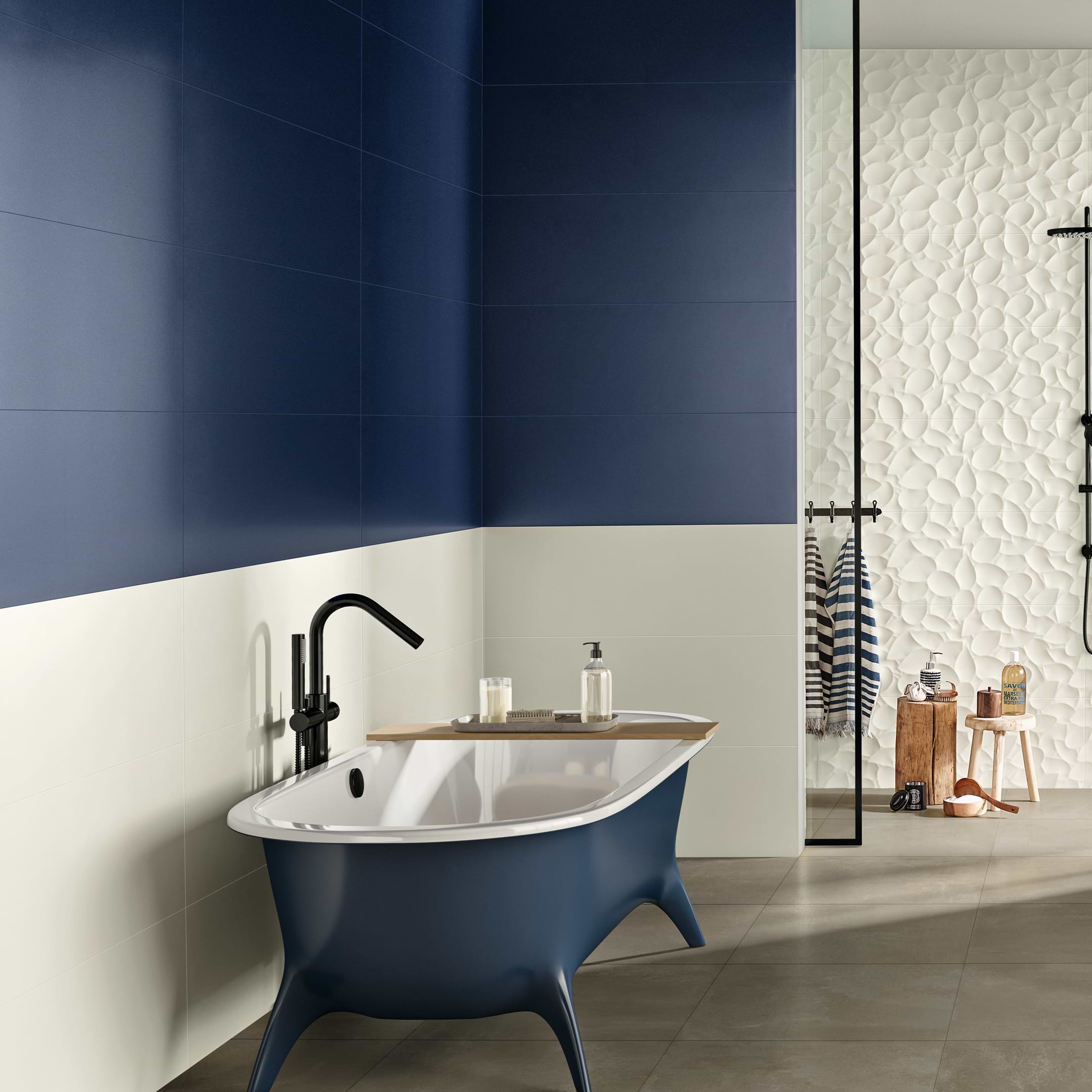 Genesis Deep Blue 14x40 Matte Ceramic Tile - Image 2