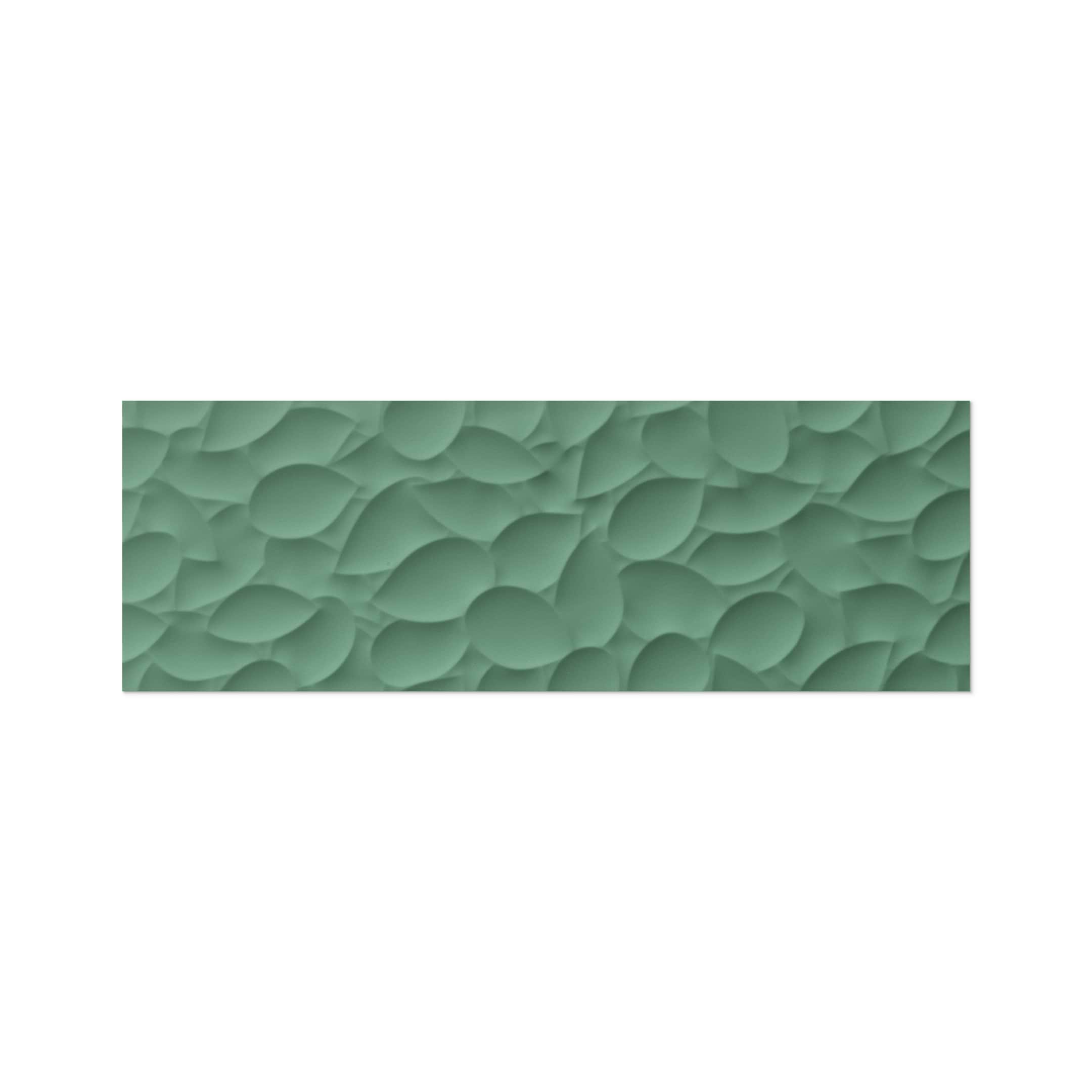 Genesis Leaf Green 14x40 Matte Ceramic Tile - Image 3