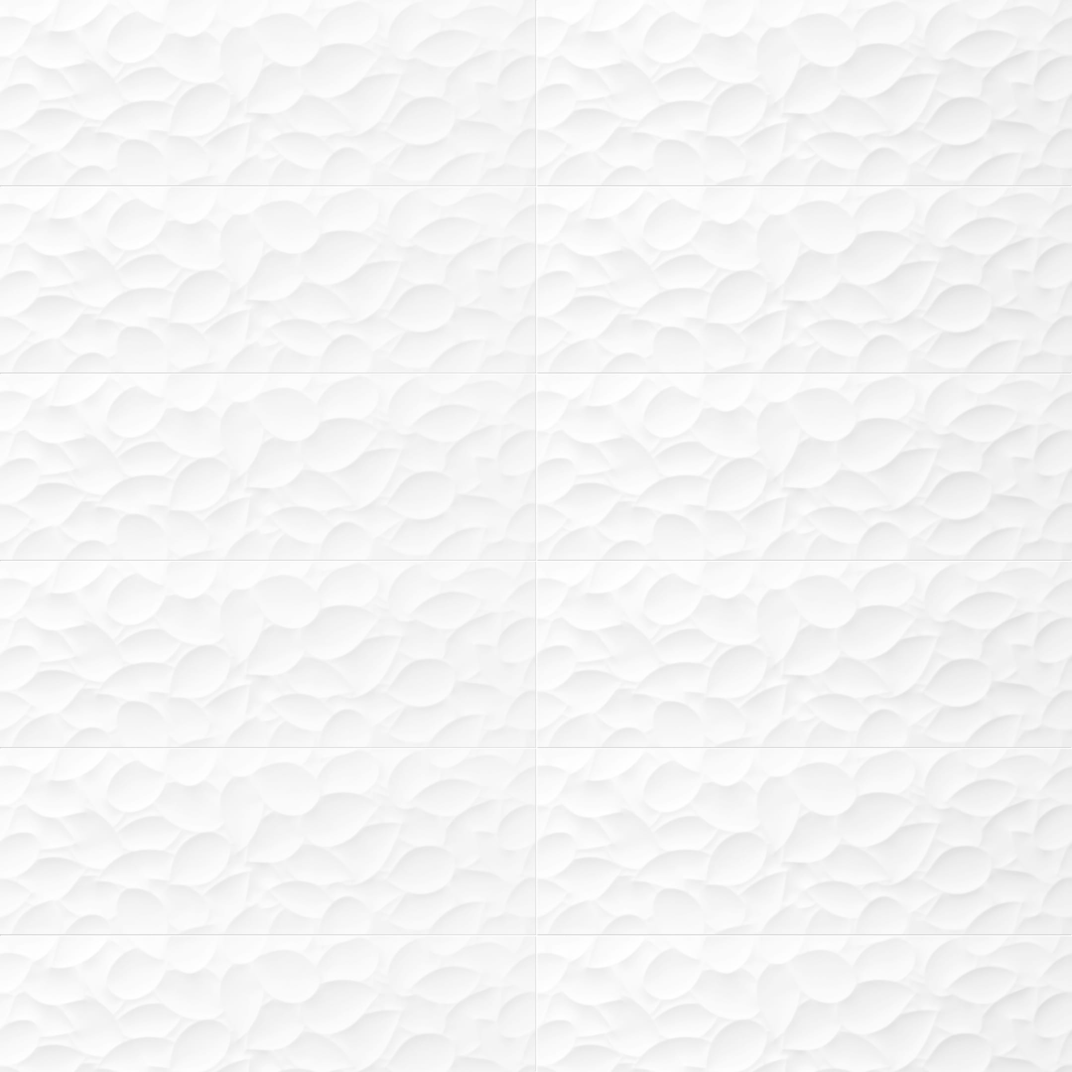 Genesis Leaf White14x40 Matte Ceramic Tile
