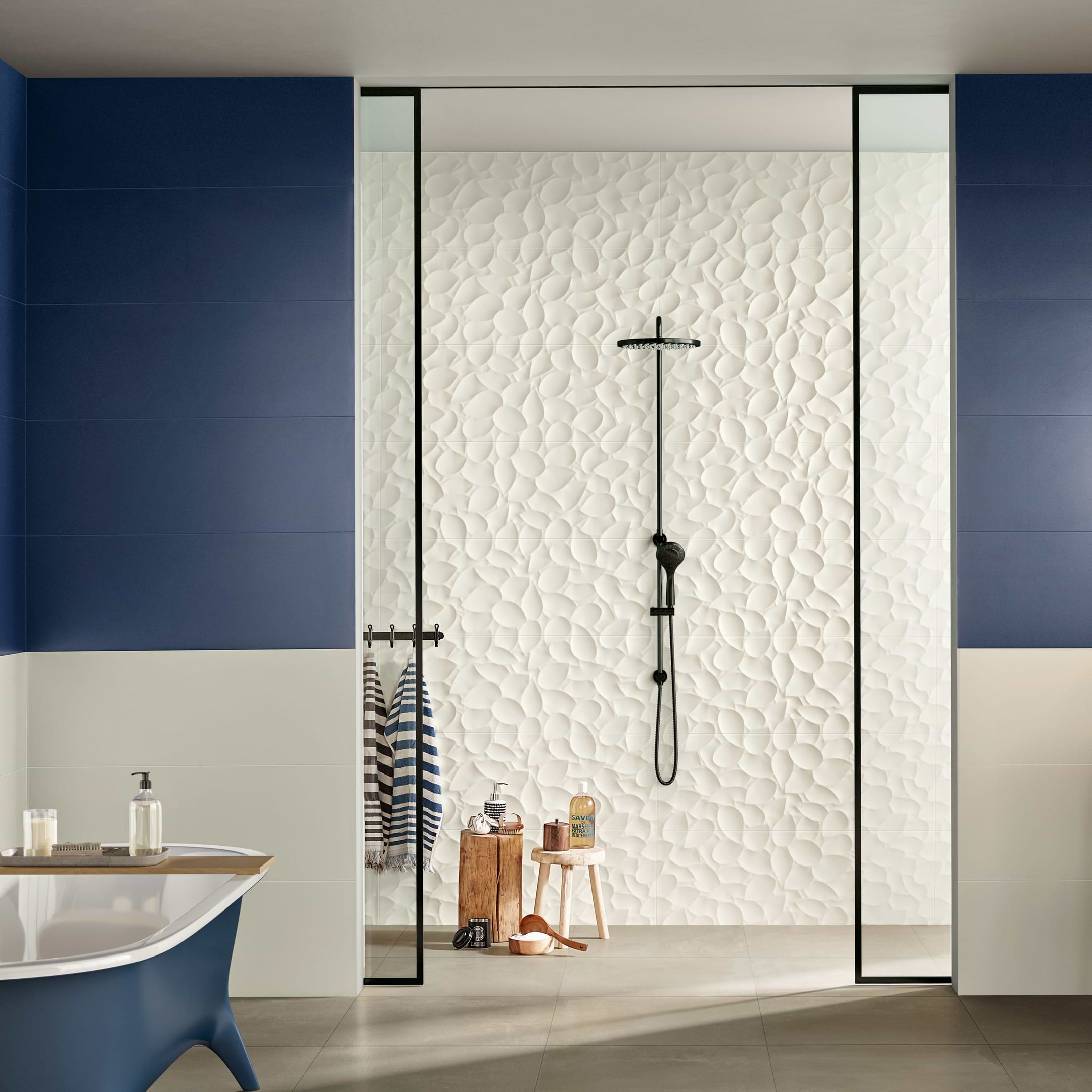 Genesis Leaf White14x40 Matte Ceramic Tile - Image 2