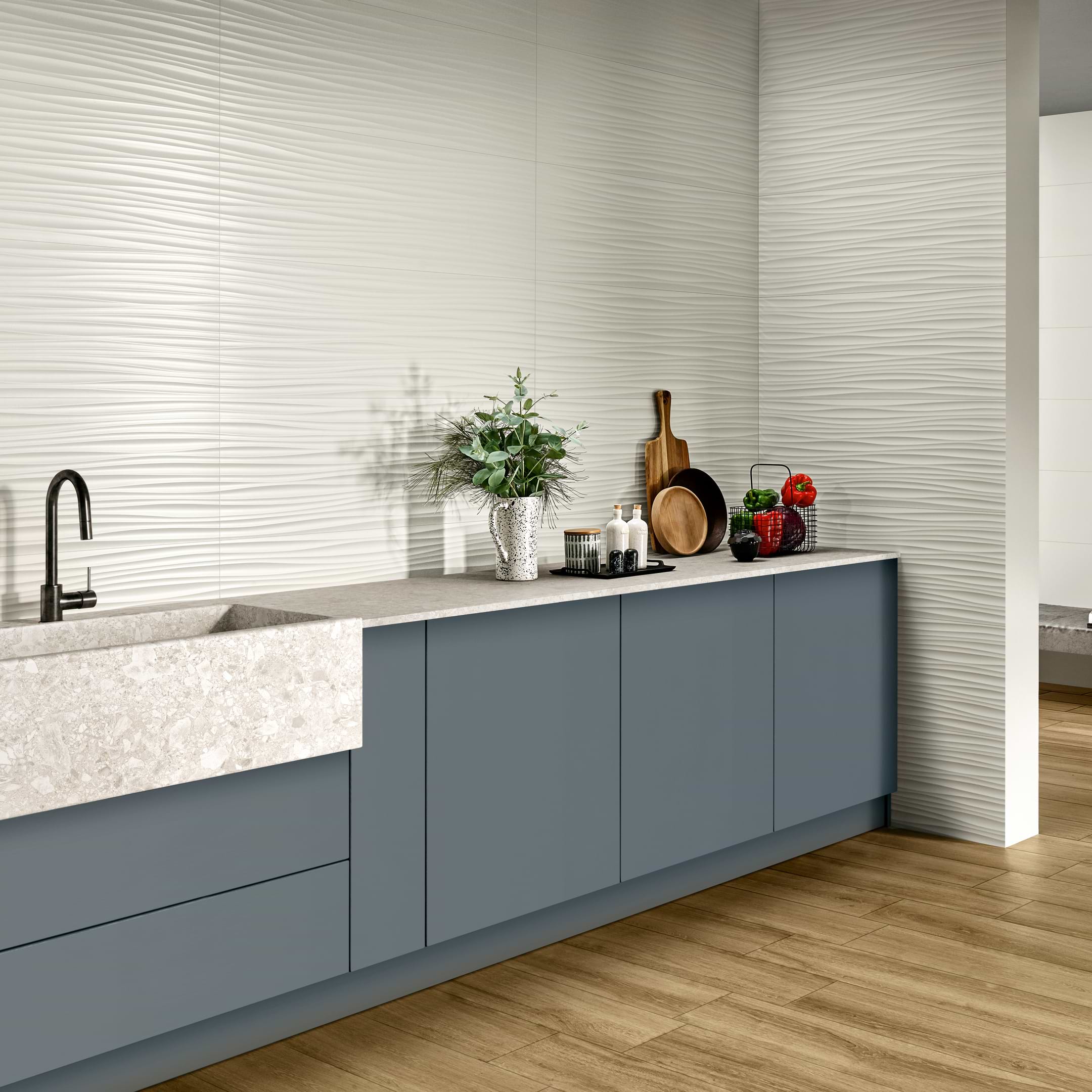 Genesis Wind White 14x40 Matte Ceramic Tile - Image 2