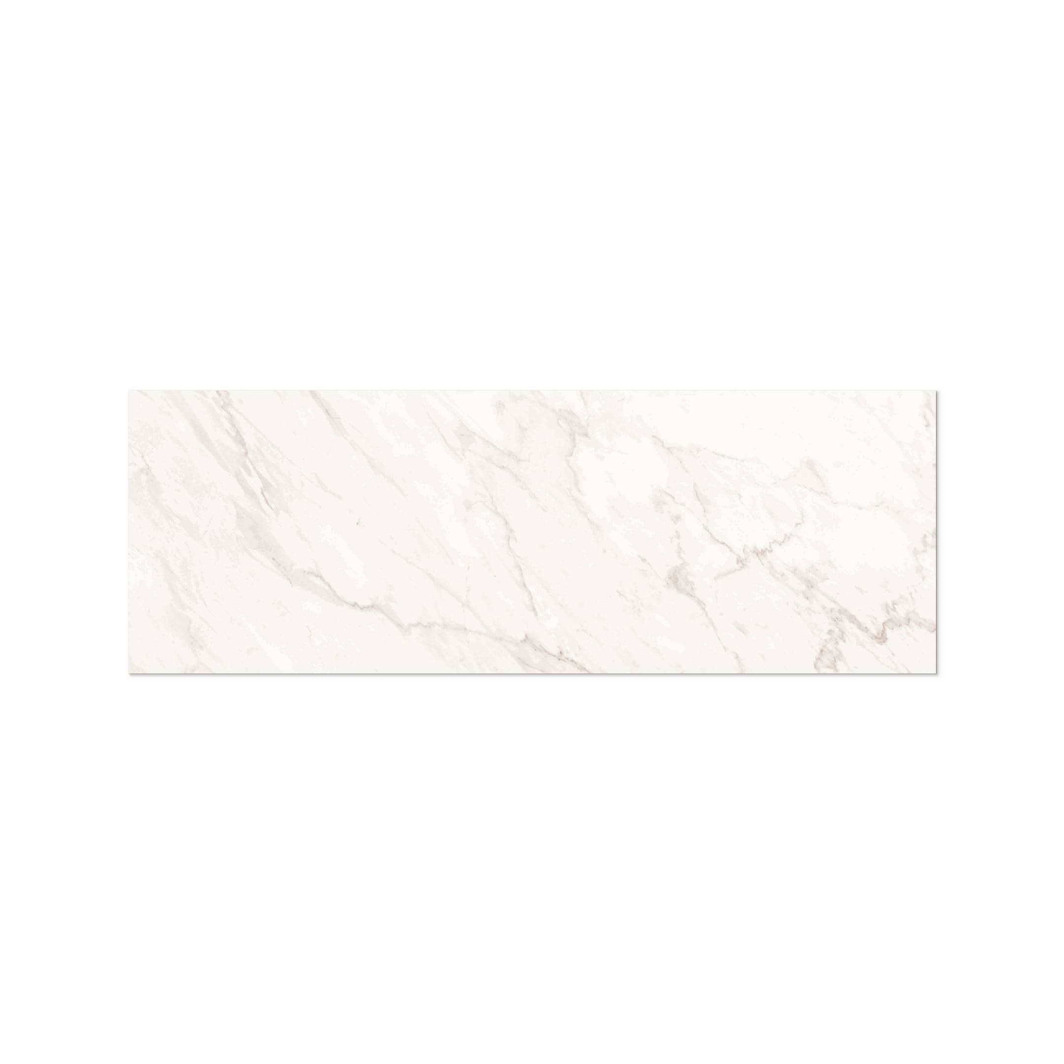 Love Marble White 14x40 Matte Ceramic Tile - Image 3