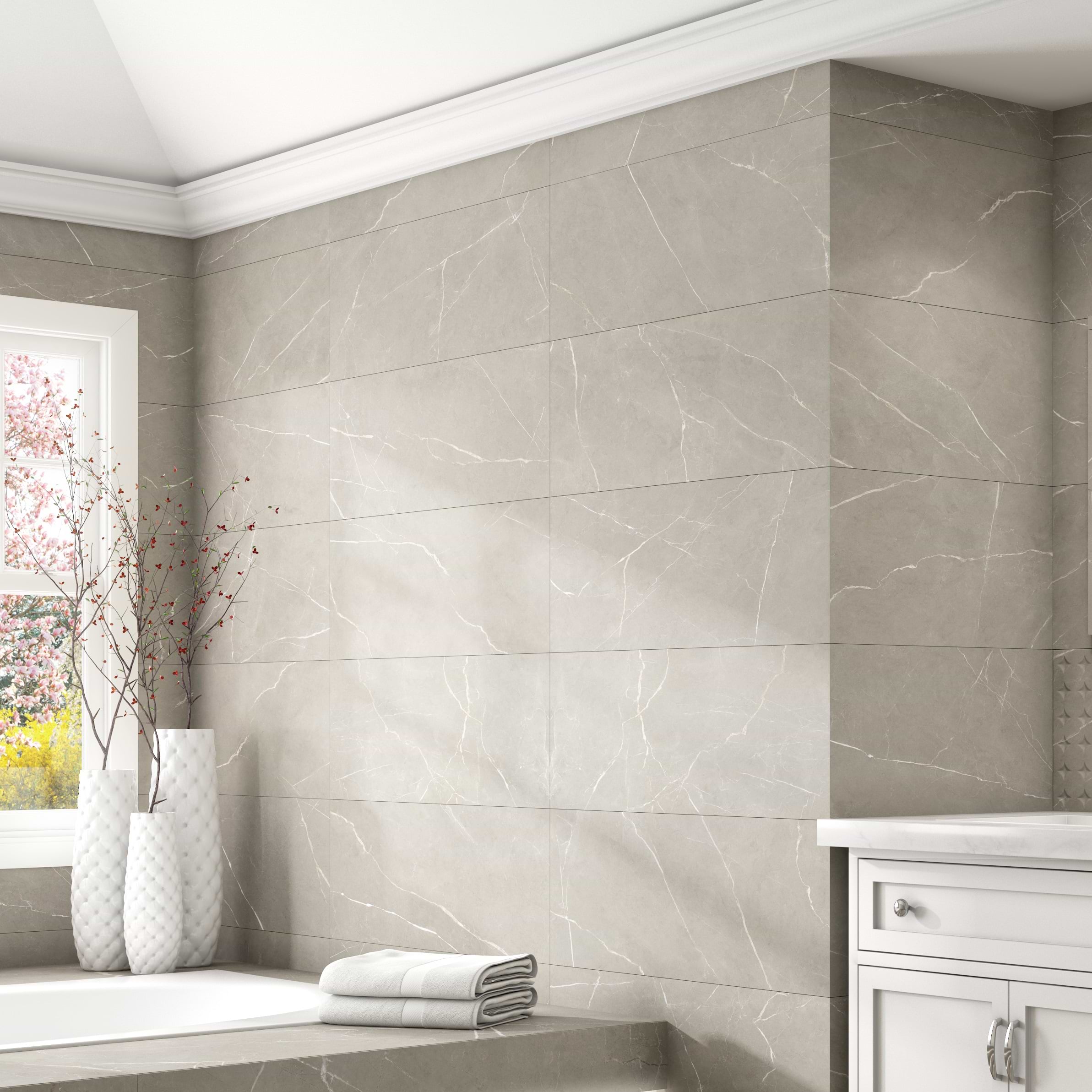 Meraki Grey 13x36 Matte Ceramic Tile - Image 2