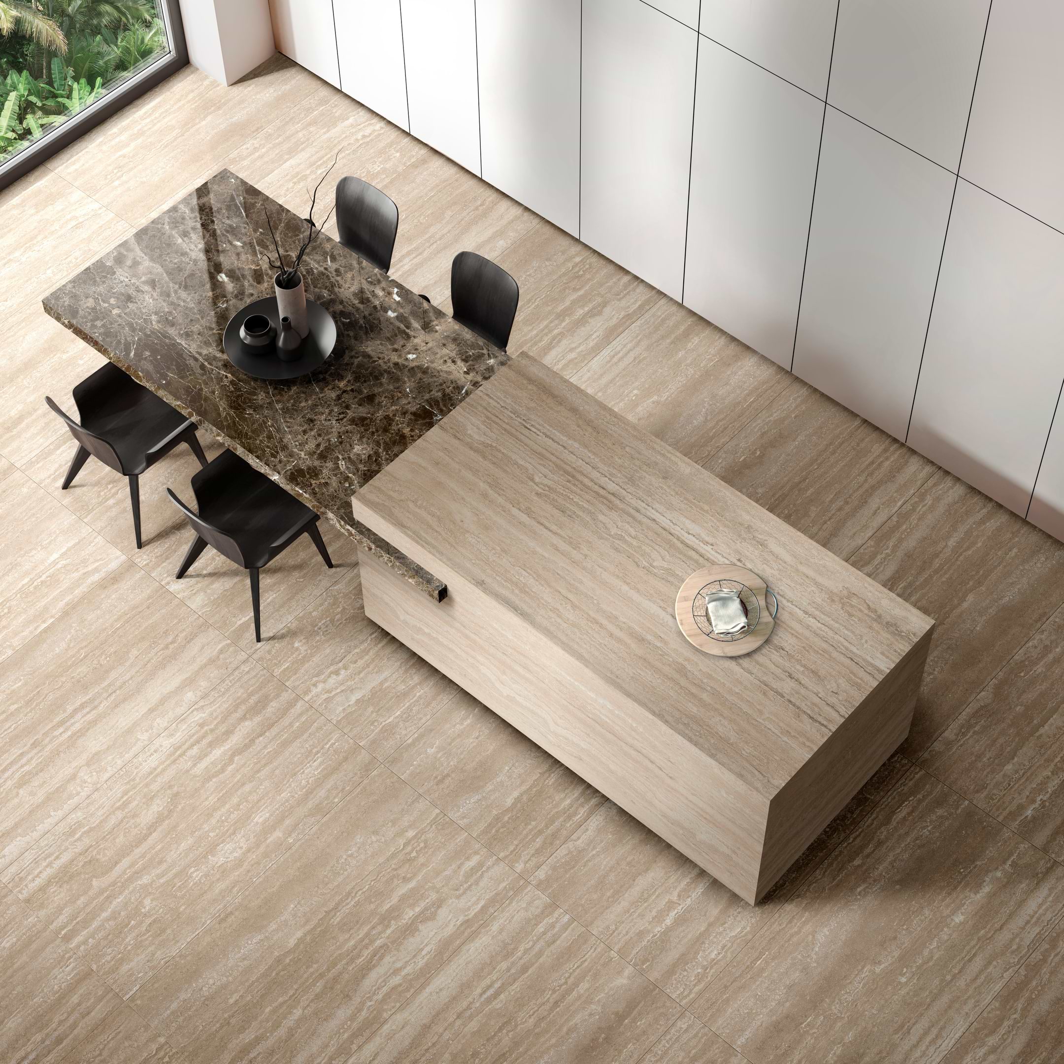 Realstone Travertine Bianco 24x48 Matte Porcelain Tile - Image 2