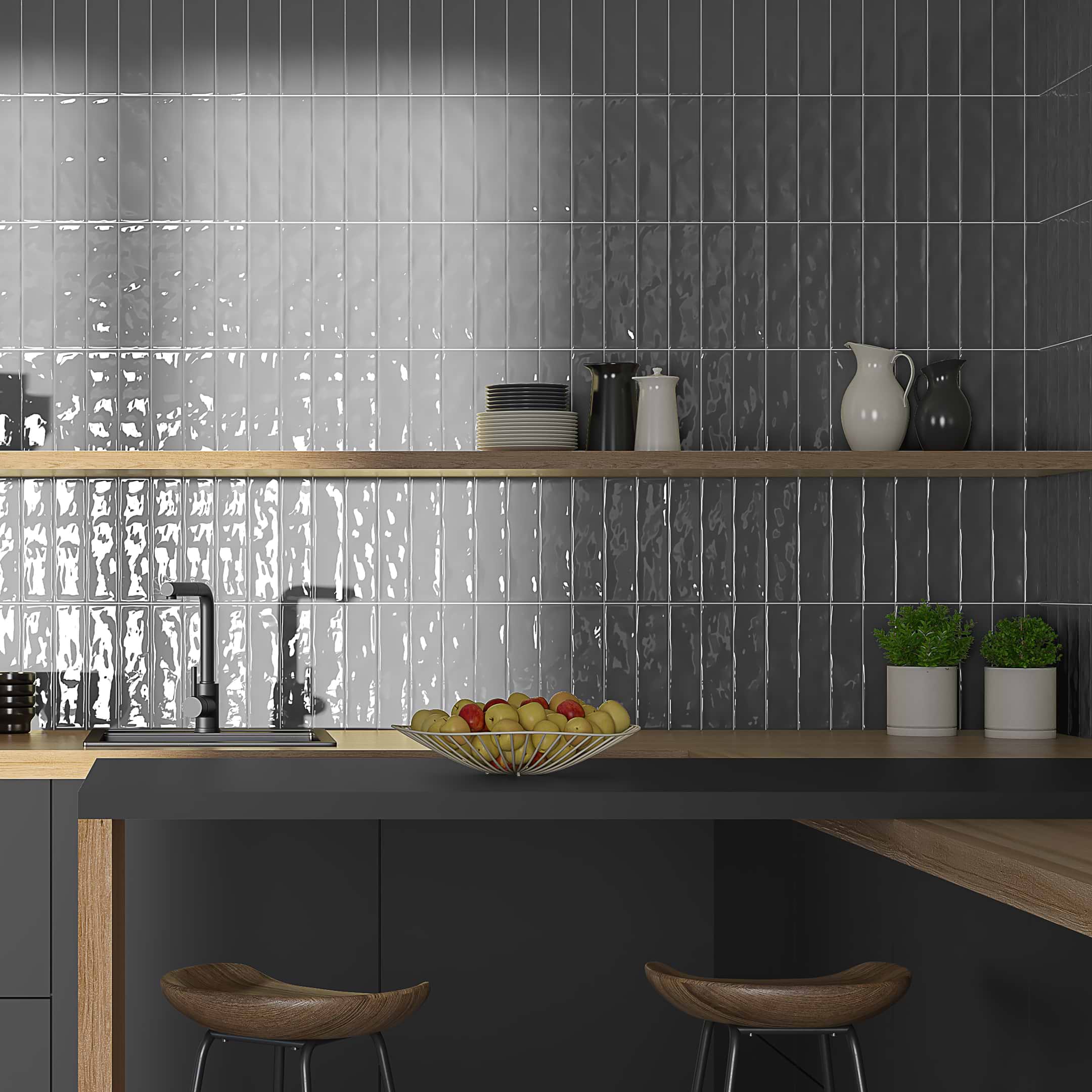 Bronx Gris 3x12 Polished Subway Tile - Image 2