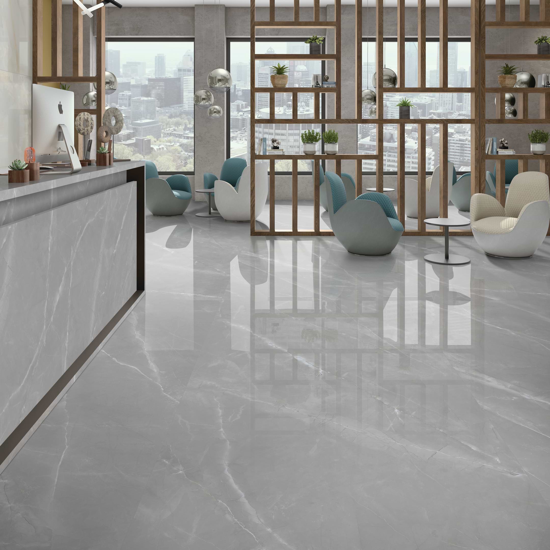 Imperio Armani Grey 64x128 Matte Porcelain Slab - Image 2
