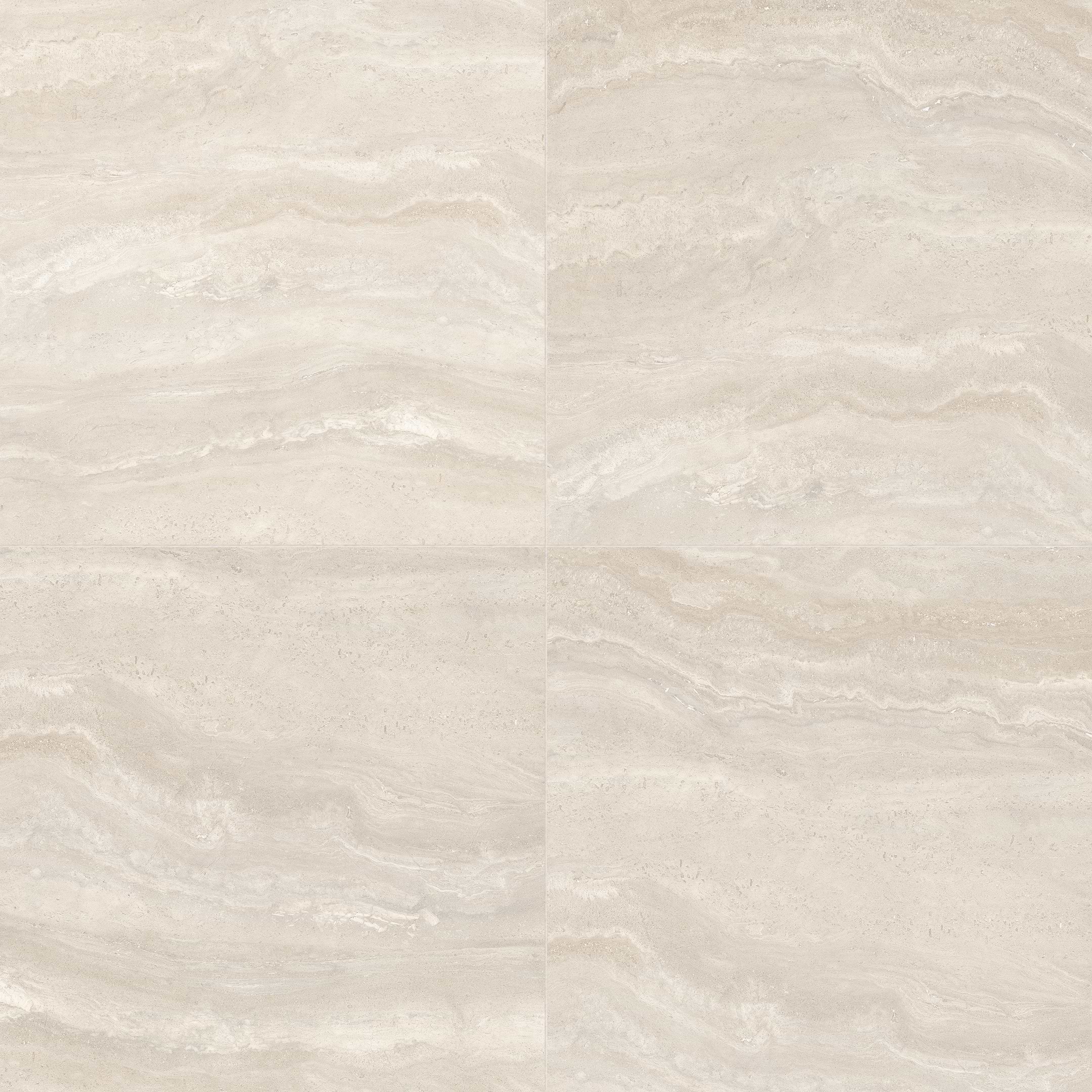 Authentic Pearl Travertine 48x48 Anti-Slip Porcelain Tile