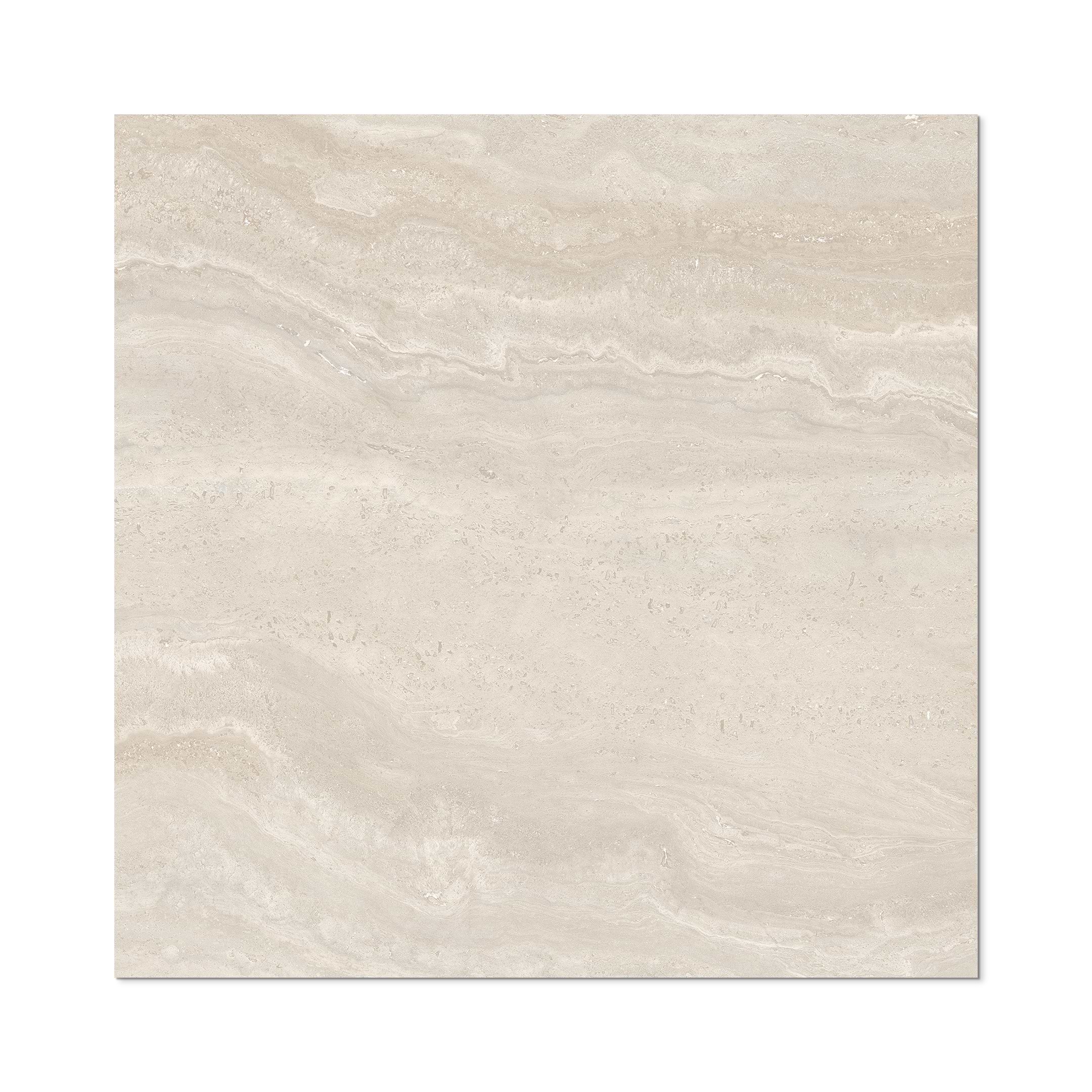 Authentic Pearl Travertine 48x48 Matte Porcelain Tile - Image 2