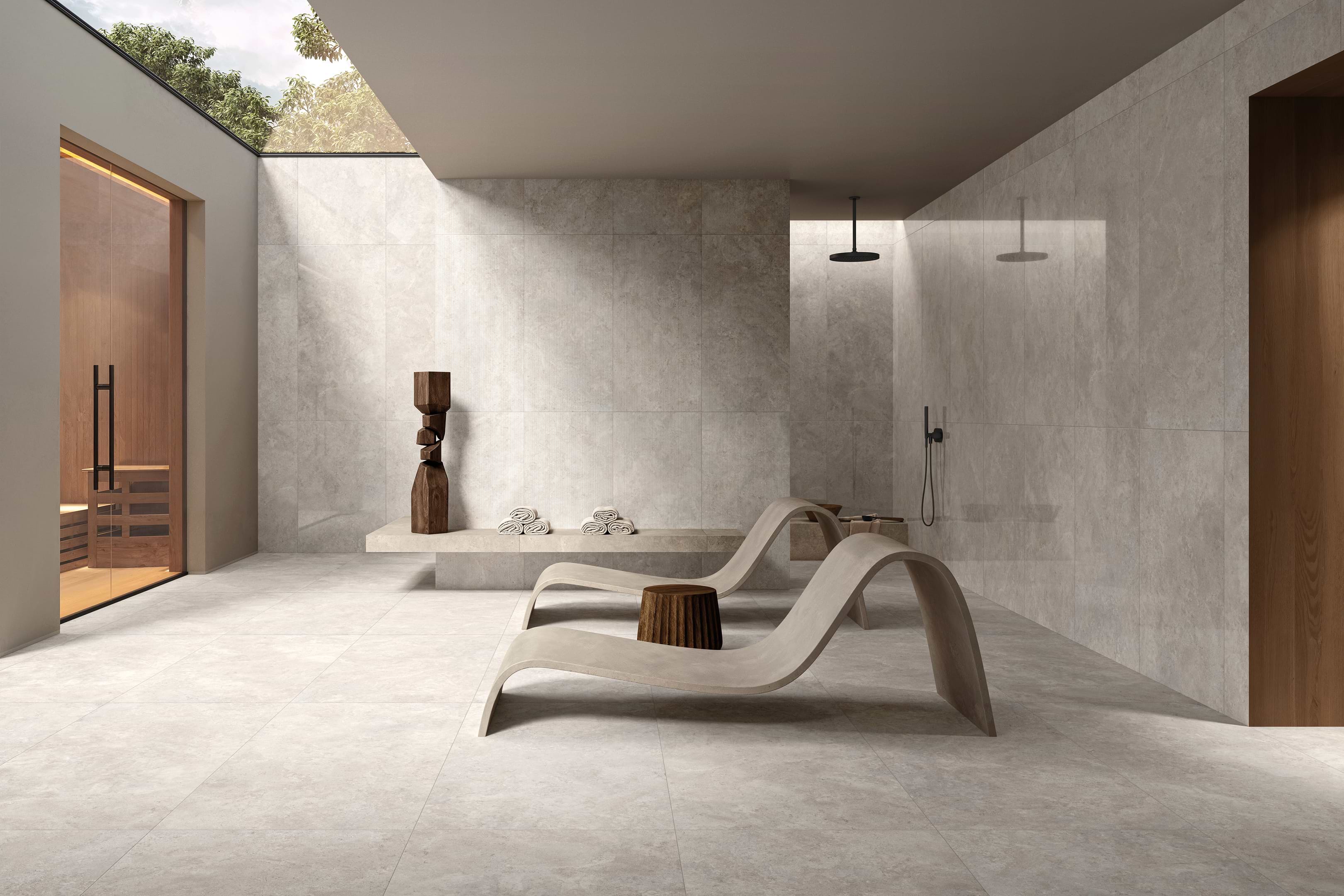 Etherea Stripe White 3D 24x48 Rectified Porcelain Tile - Image 3