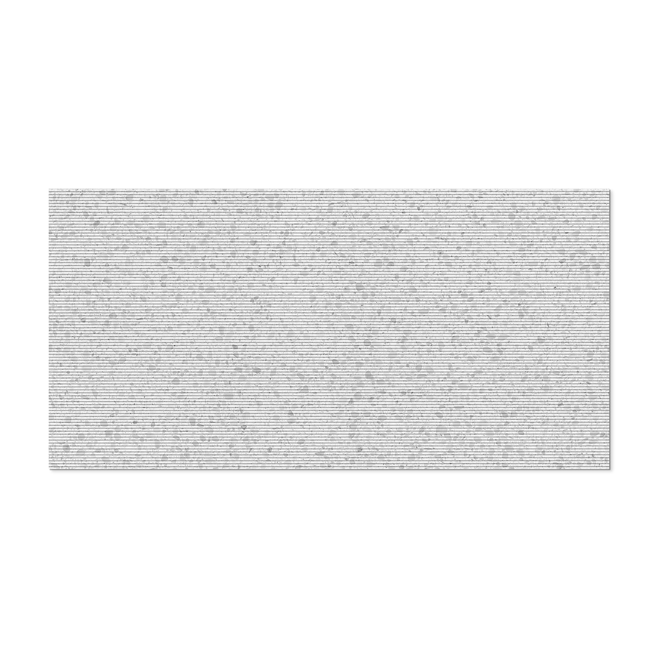 Flake Stripe White 3D 24x48 Rectified Porcelain Tile - Image 2