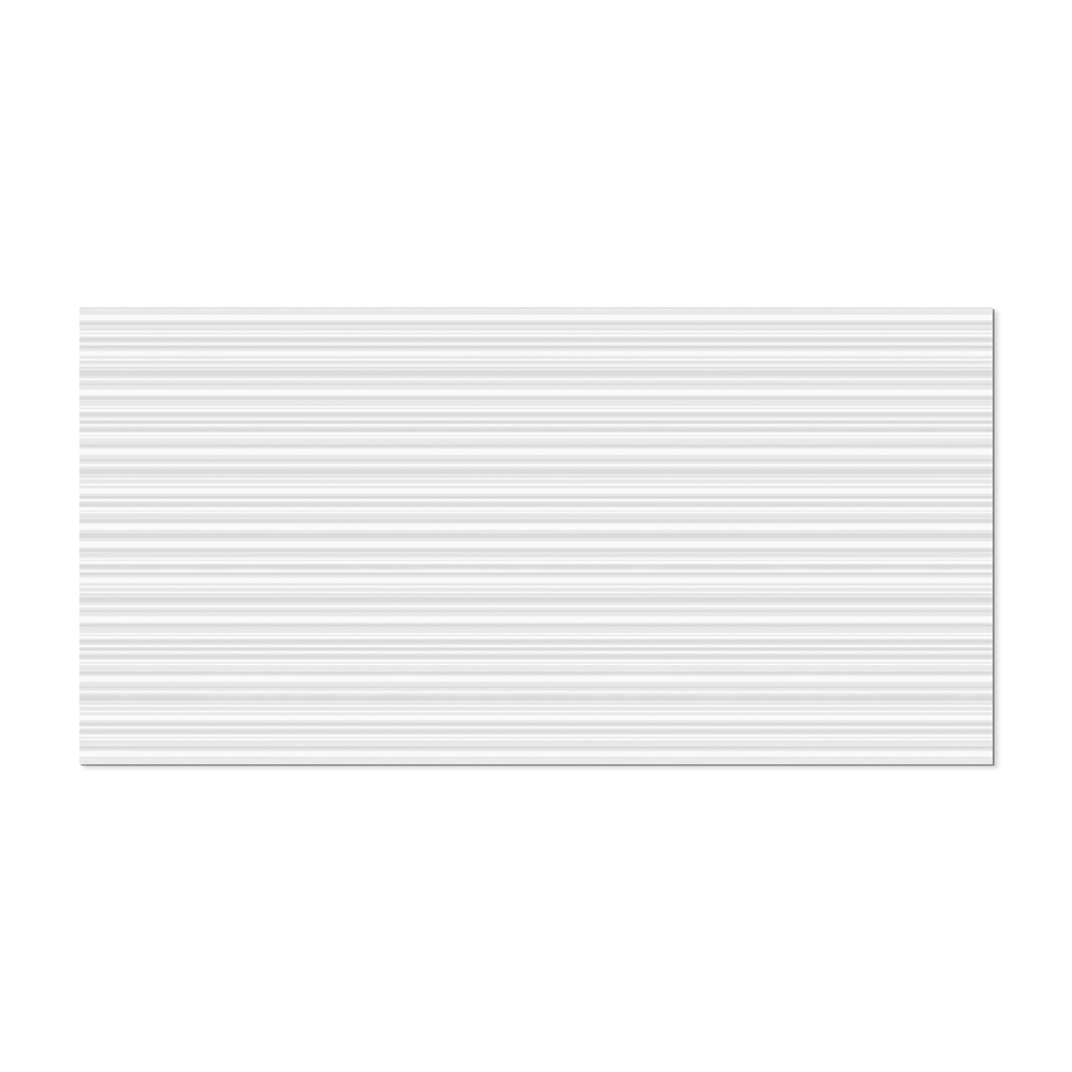 Reliefs Ribbed White 3D Rectified 24x48 Porcelain Tile - Image 3