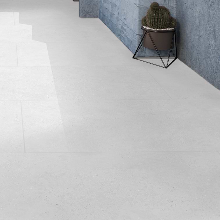 Pebble White 24x48 Matte Porcelain Tile - Image 3