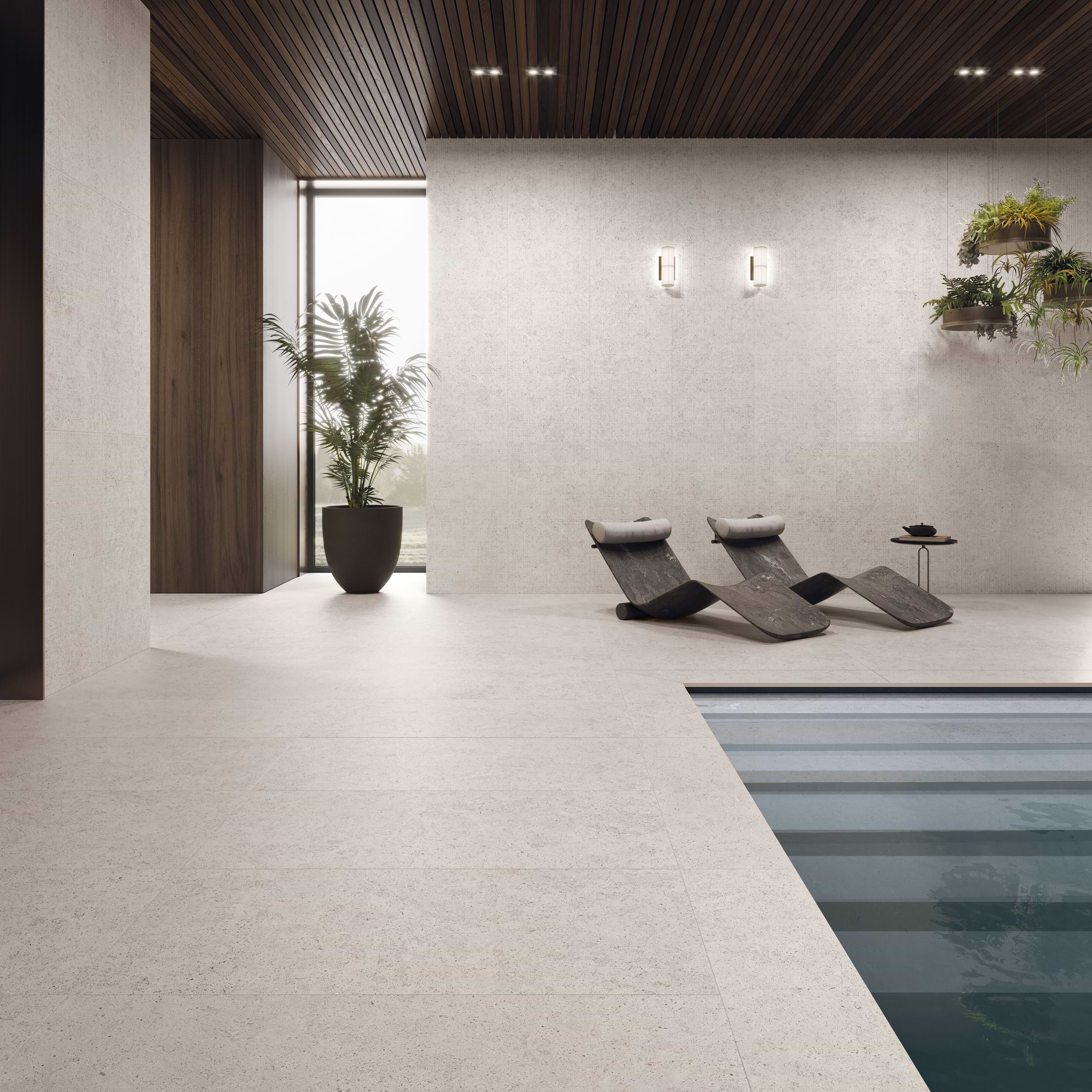 Moonlit White Matte Rectified 48x48 Porcelain Tile - Image 3