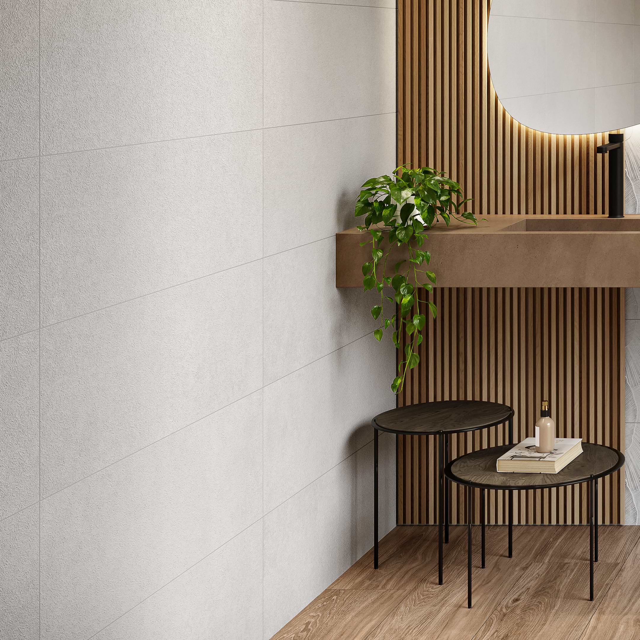 Santorini White Glow Matte 12x36 Ceramic Tile - Image 3