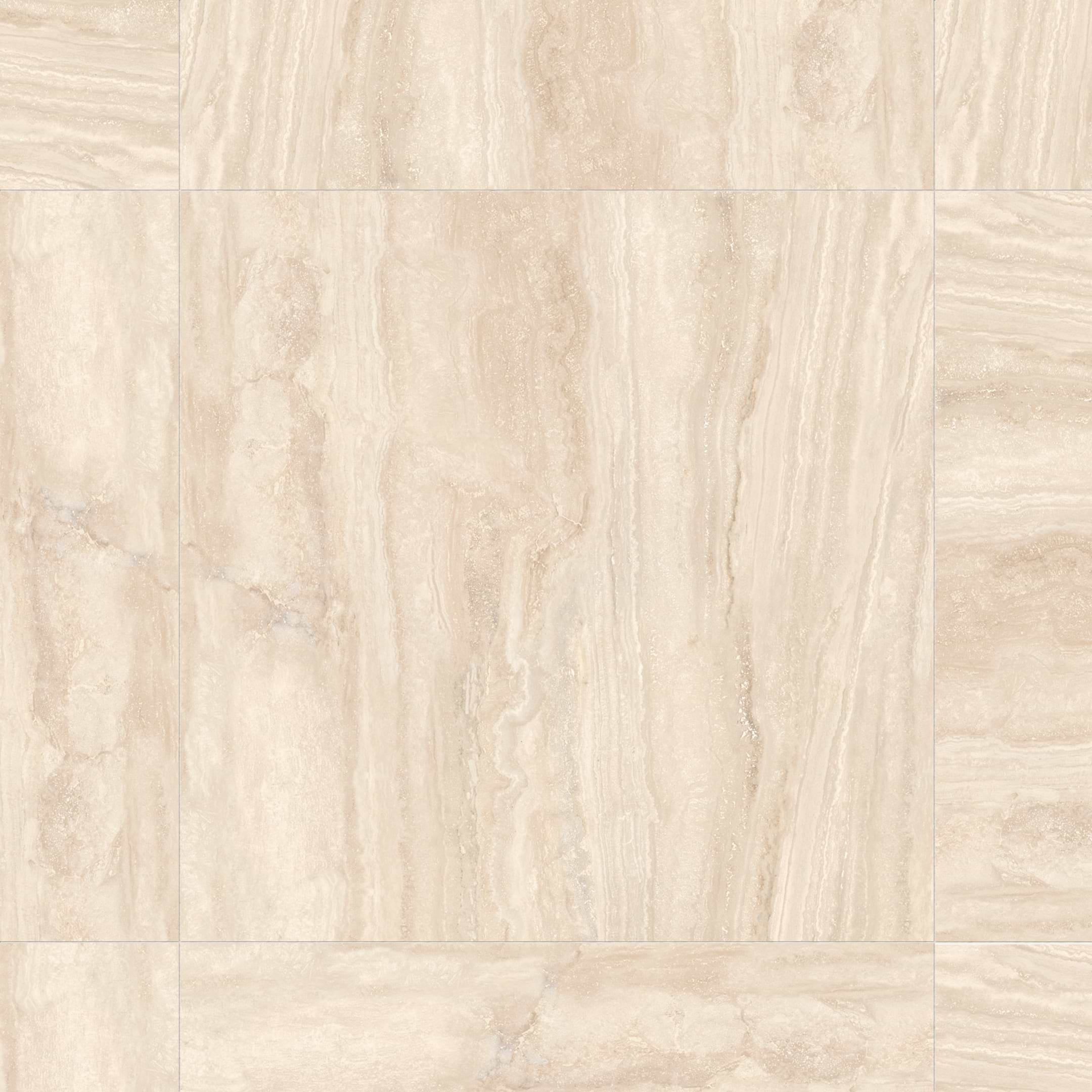 Travertino Navona Crema 36x36 Matte Porcelain Tile