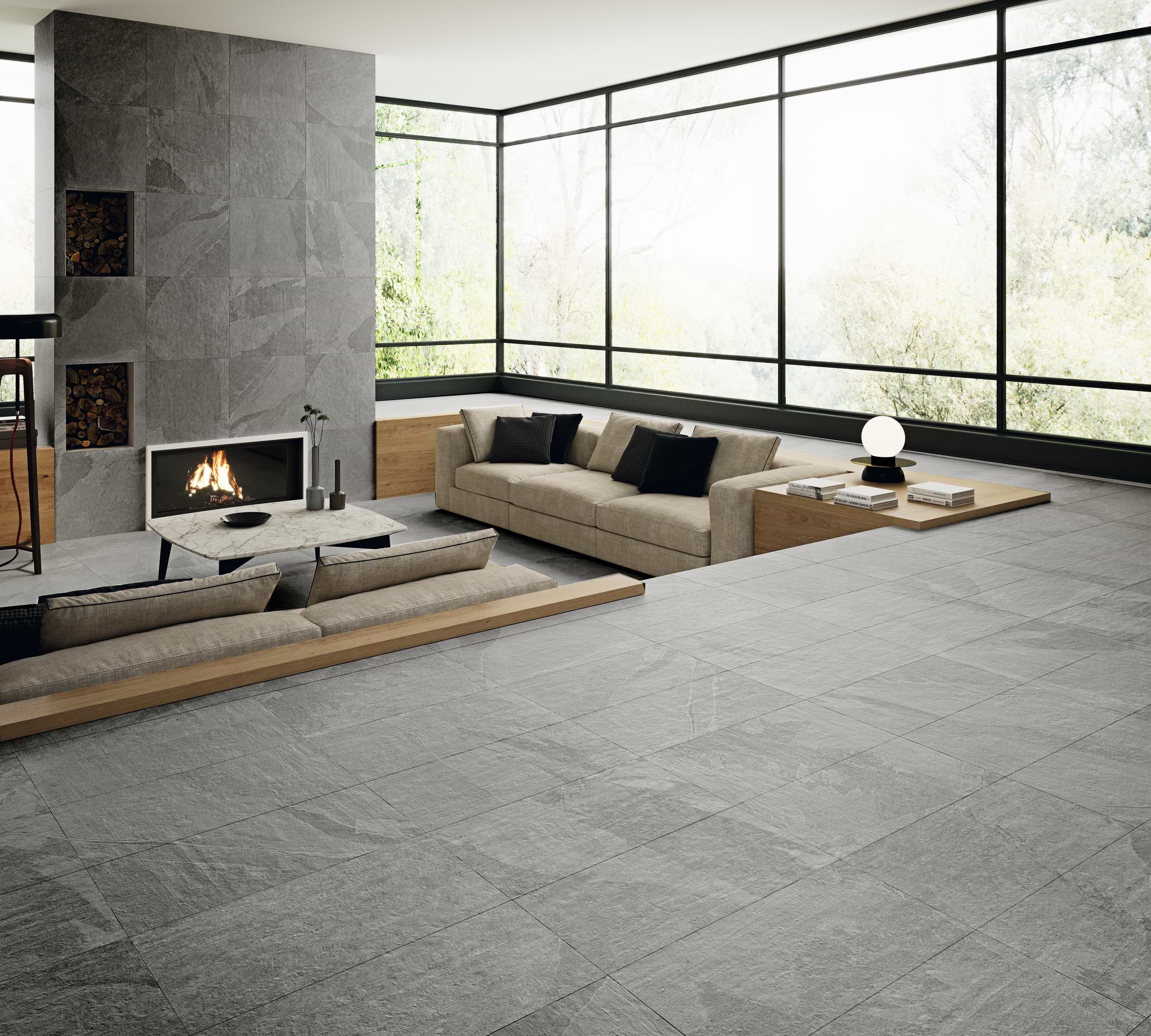 Slate Grey 18x36 Matte Porcelain Tile - USA Tile & Marble