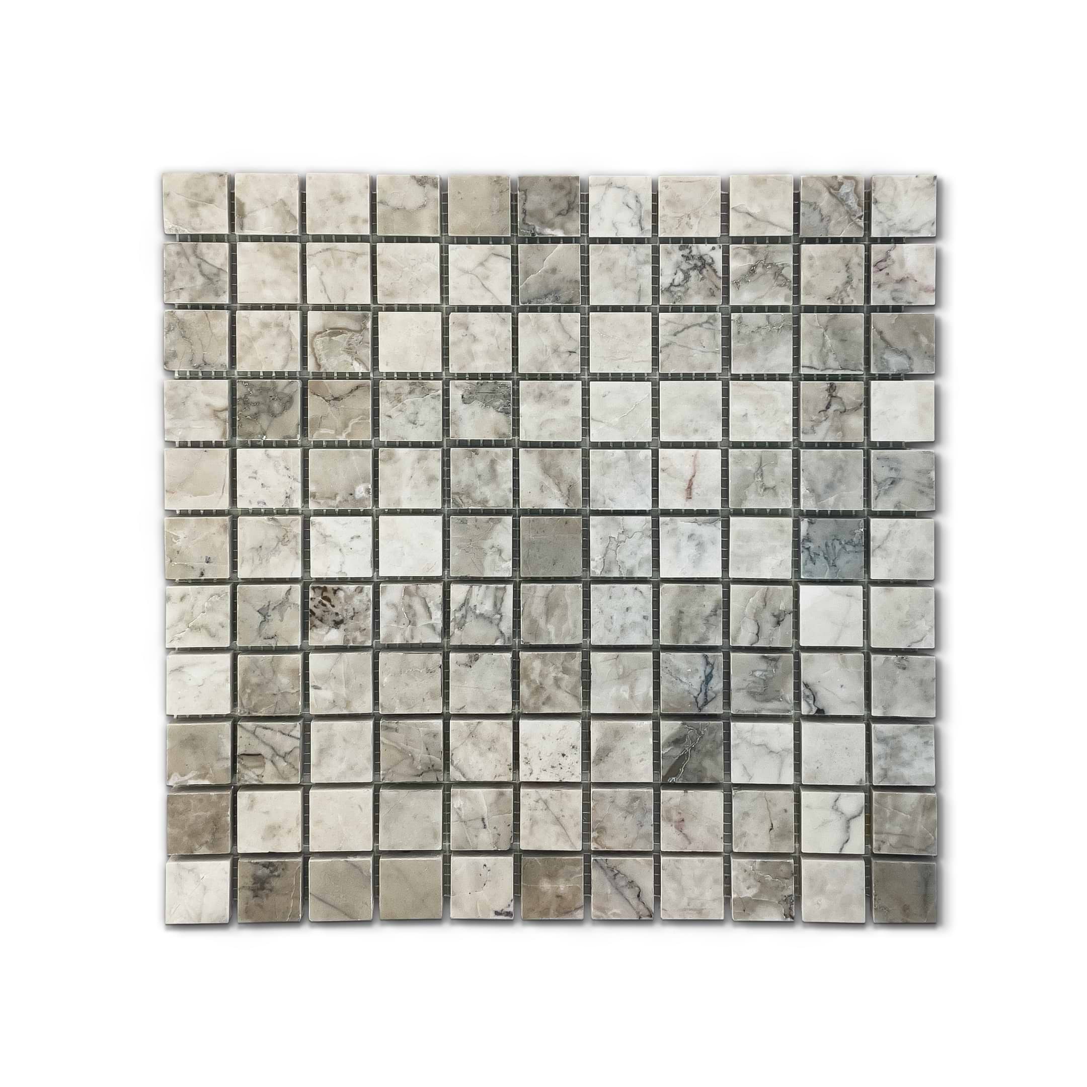 Gray Cloud 1x1 Polished Mable Mosaic