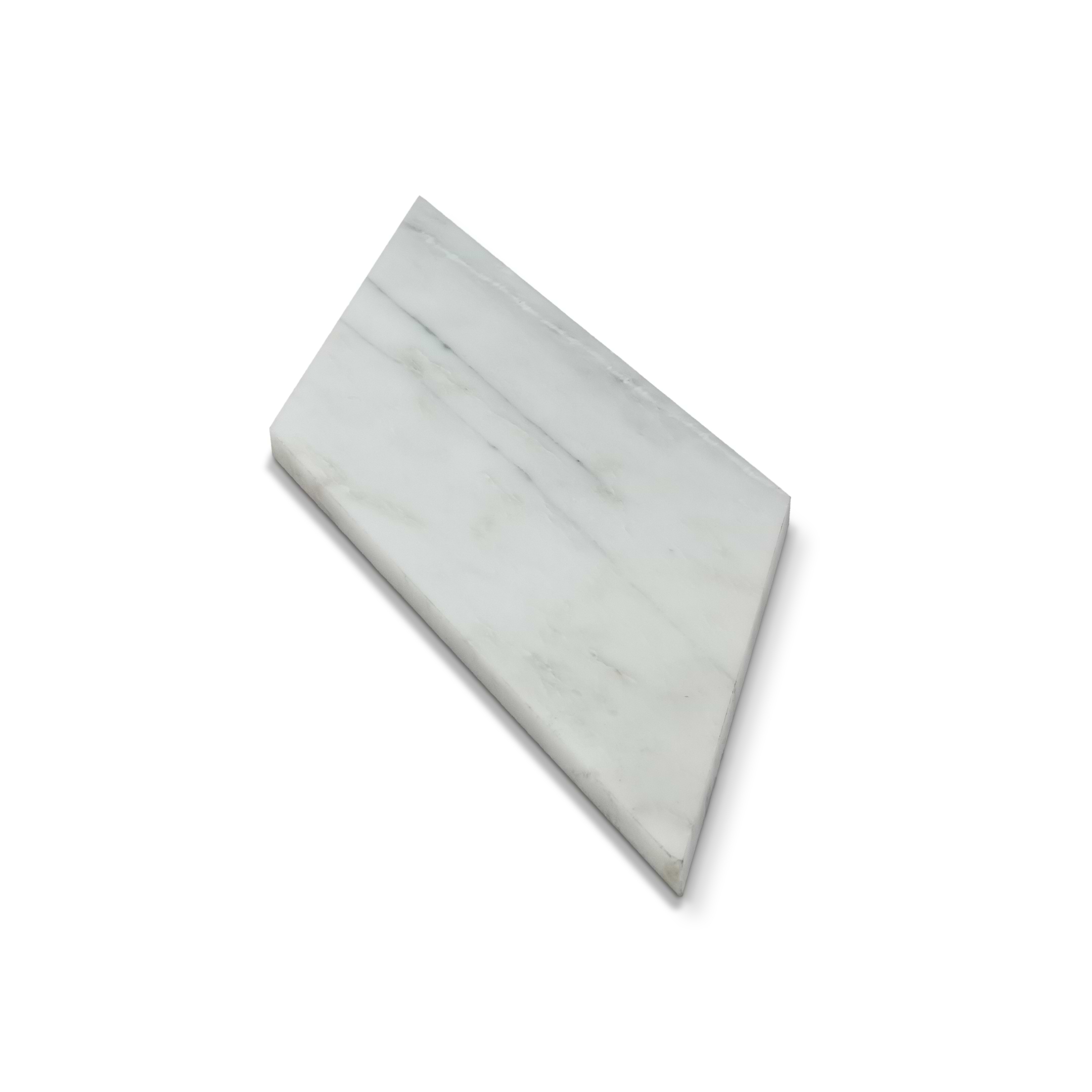 Arabescato 4x12 Chevron Polished Marble Tile - Image 3