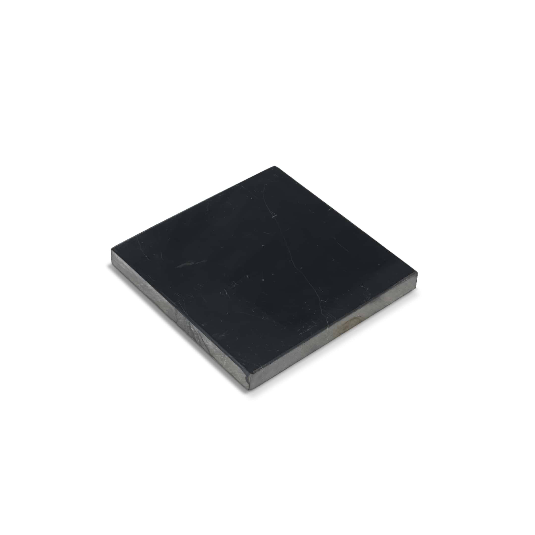 Black Polished 4x4 Marble Tile - Image 2