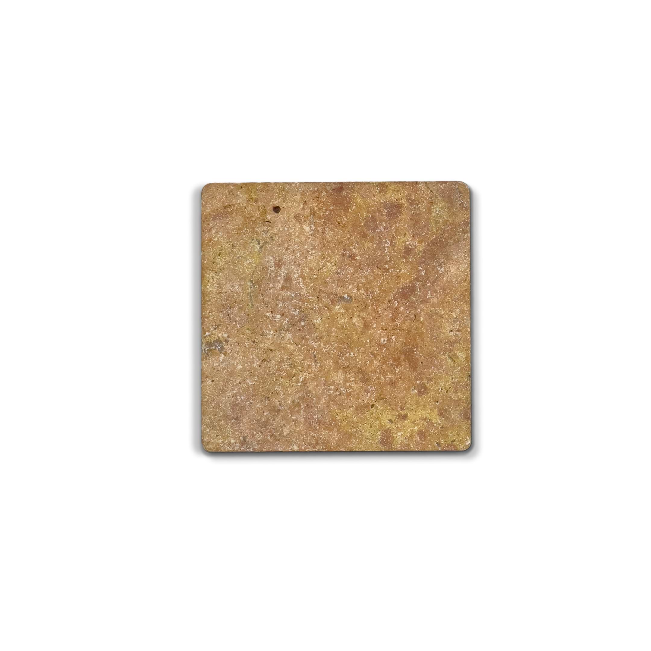 Red Sunrise Tumbled Matte 4x4 Marble Tile - USA Tile & Marble