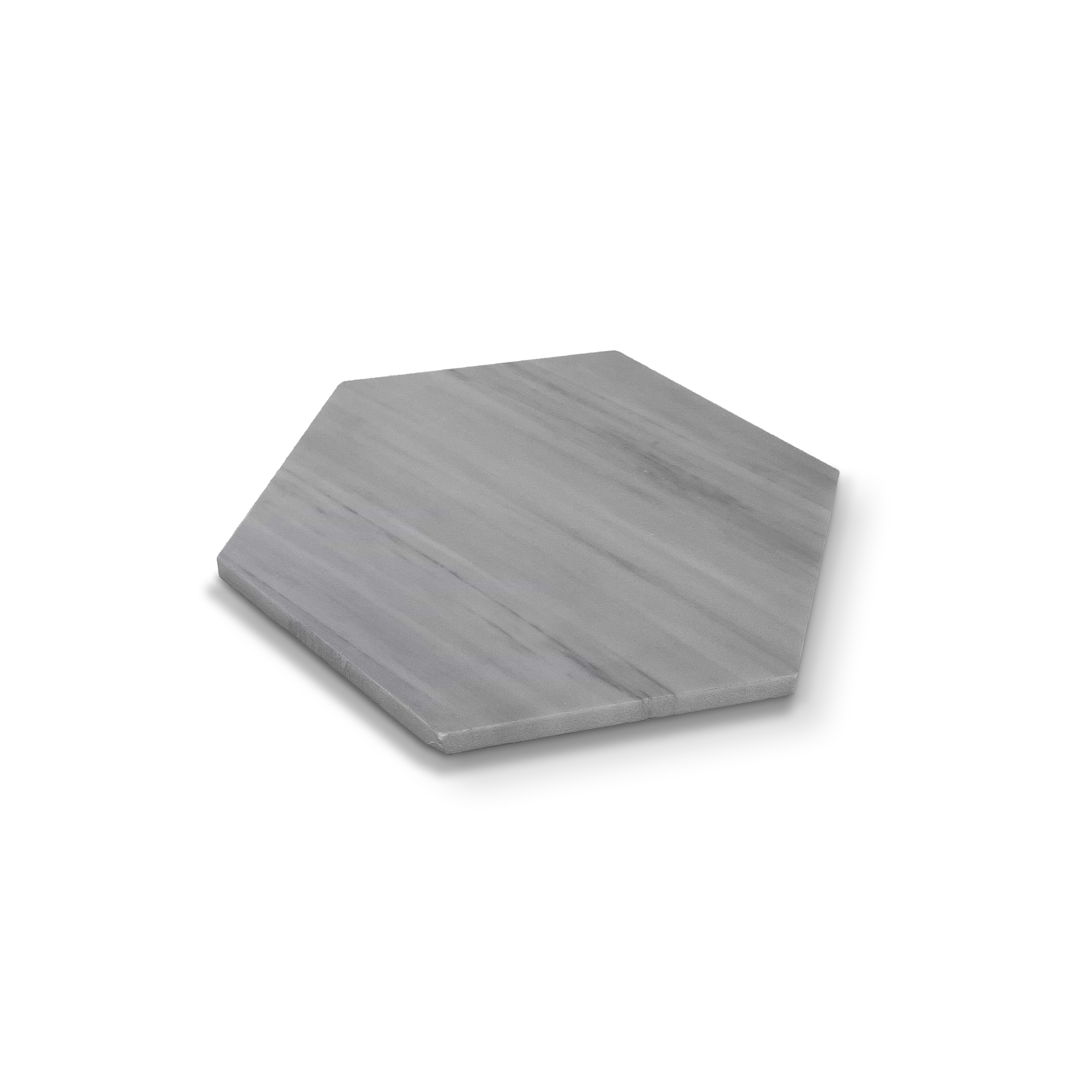 Latin Grey 8x8 Hexagon Honed Marble Tile - Image 2