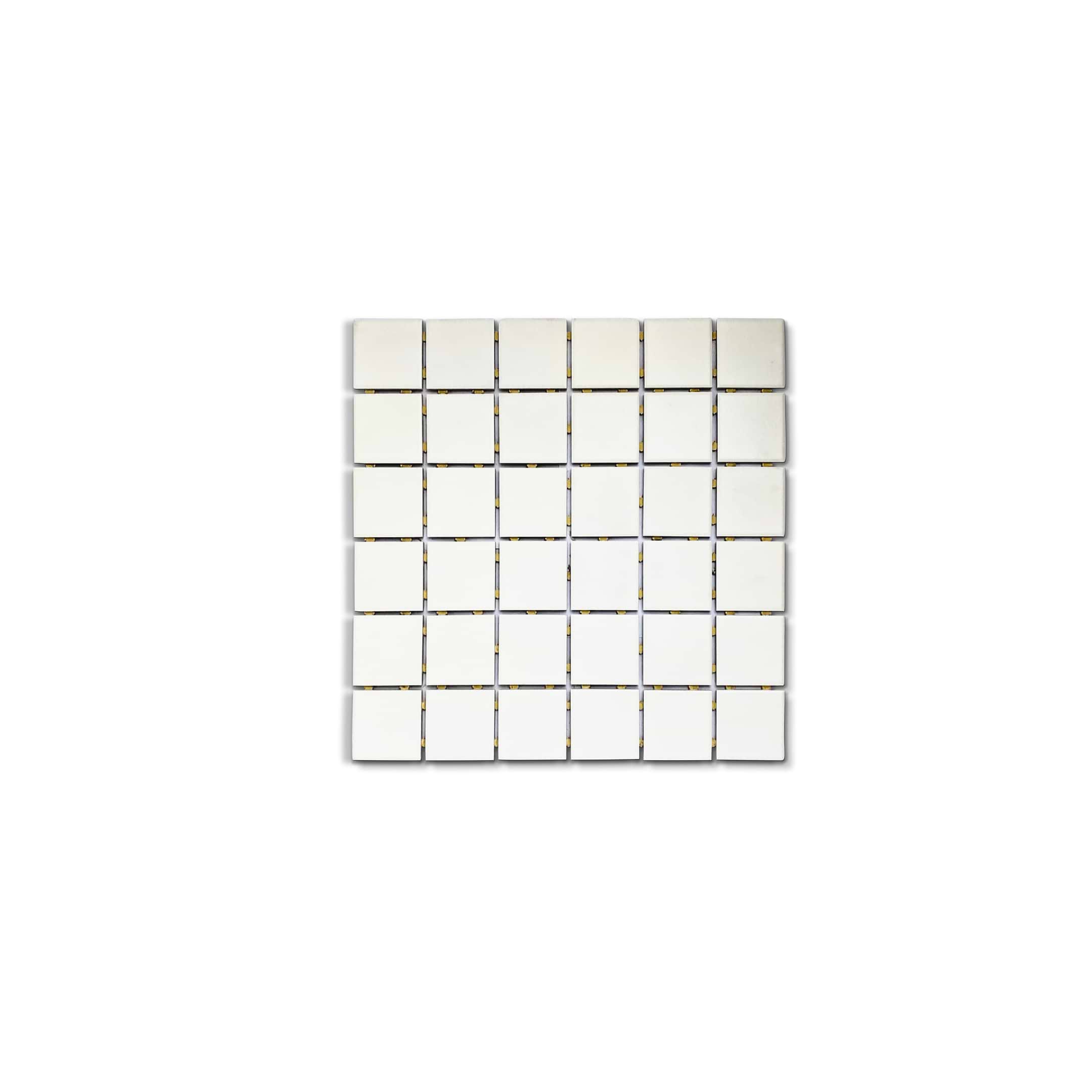 Bone White 2x2 Matte Porcelain Mosaic