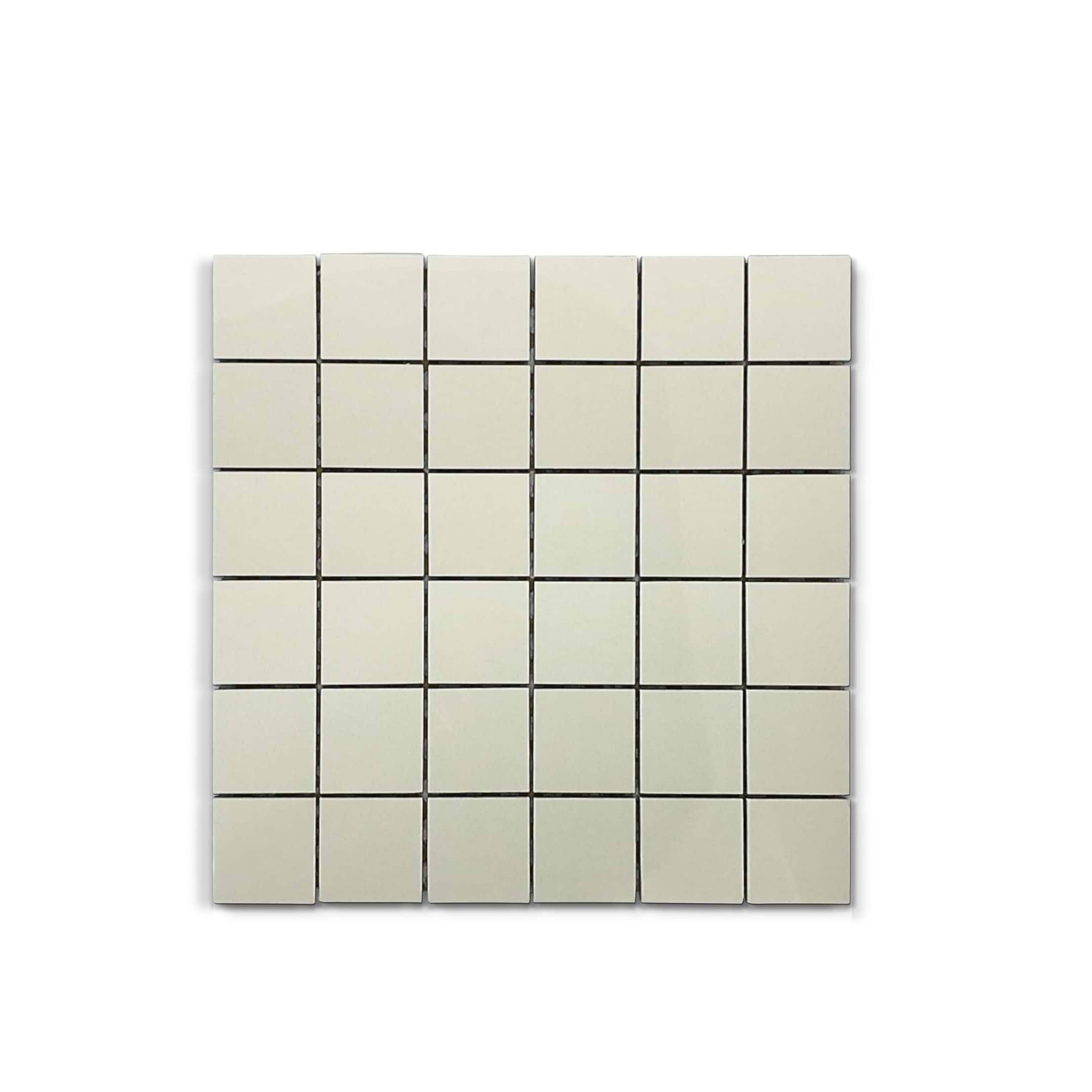 Super White 2x2 Polished Porcelain Mosaic