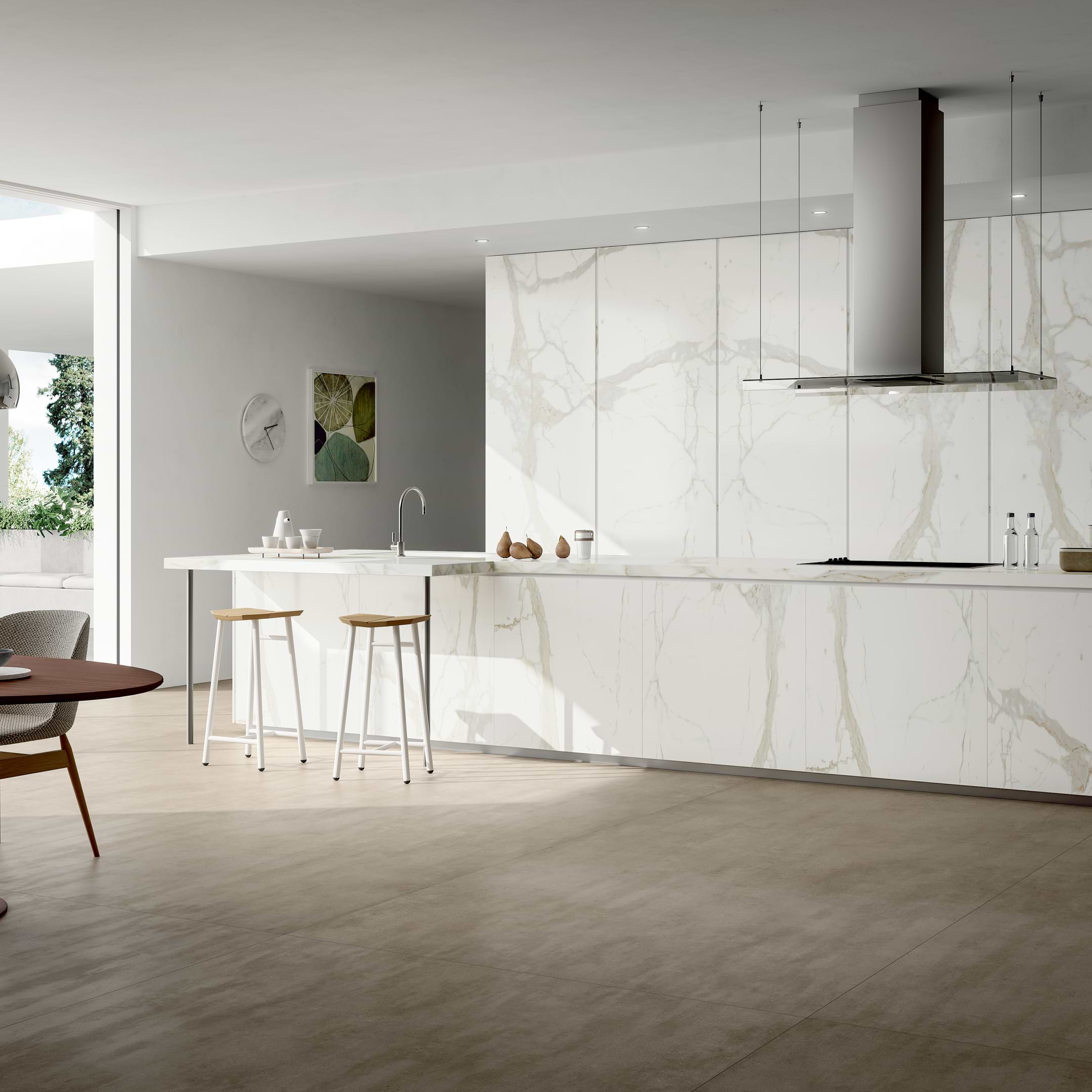 White Calacatta (Face 2) 59x118 Polished Porcelain Slab - Image 2