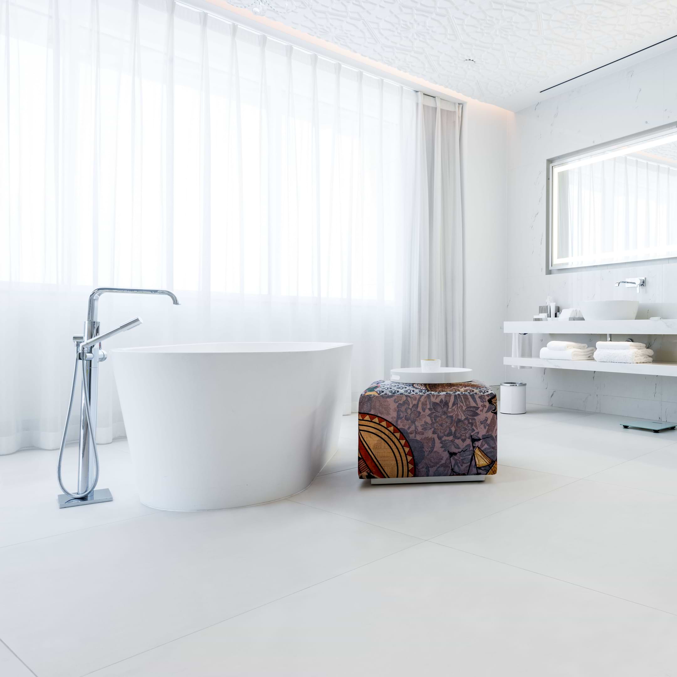 Pure White 48x48 Polished Porcelain Tile - Image 2