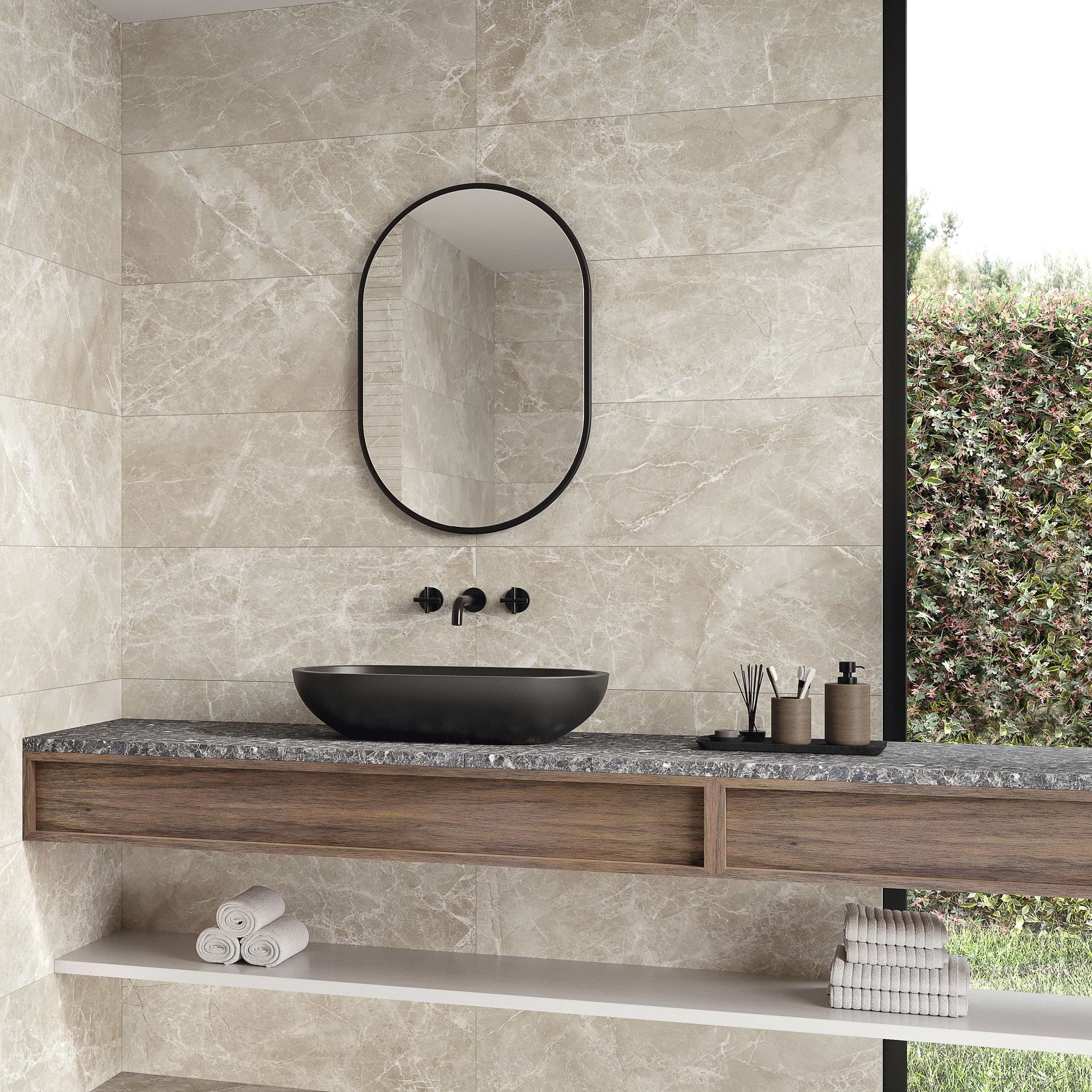 Qamar Cream 13x36 Matte Ceramic Tile - USA Tile & Marble