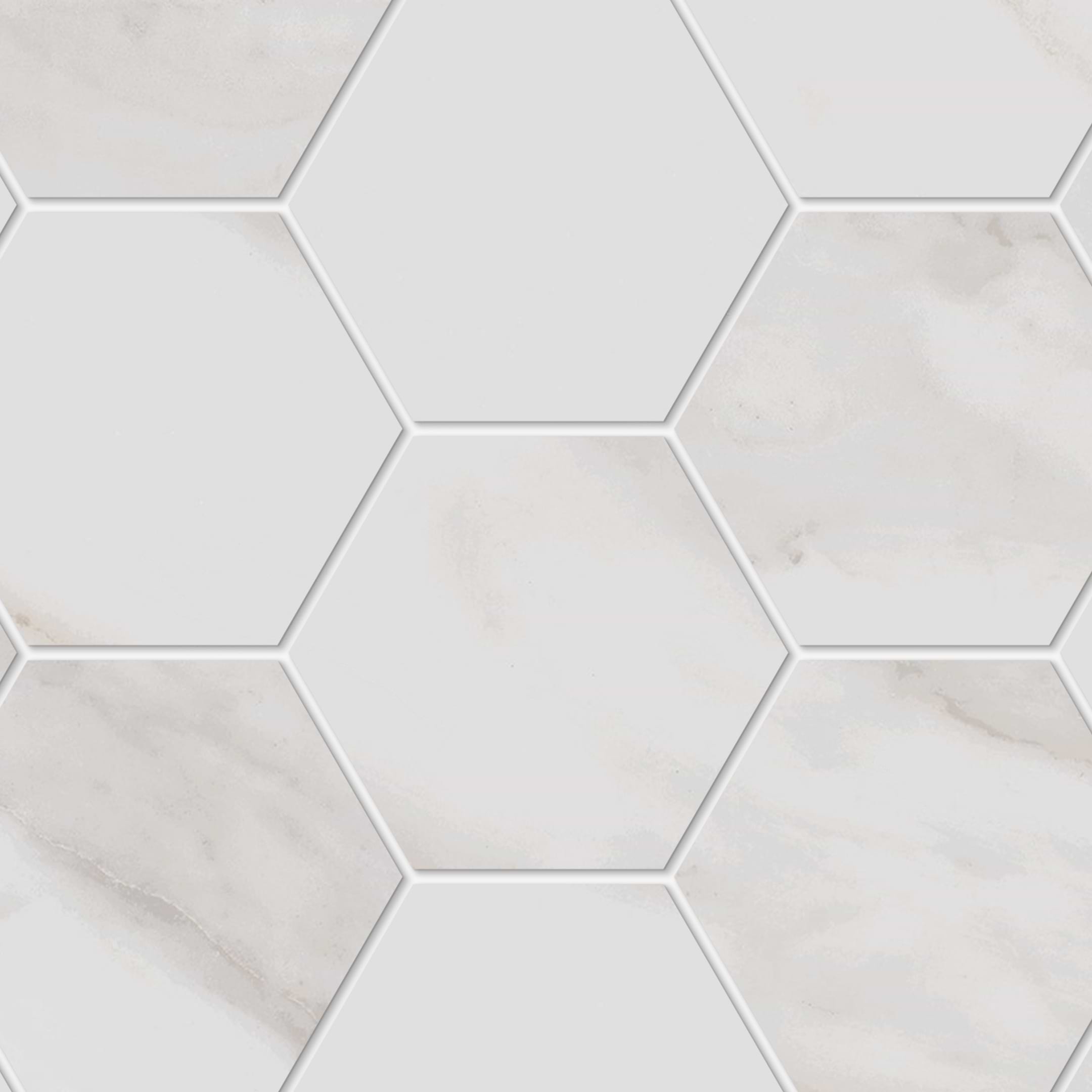 Apulia Gold 3×3 Hexagon Porcelain Mosaic – Sample