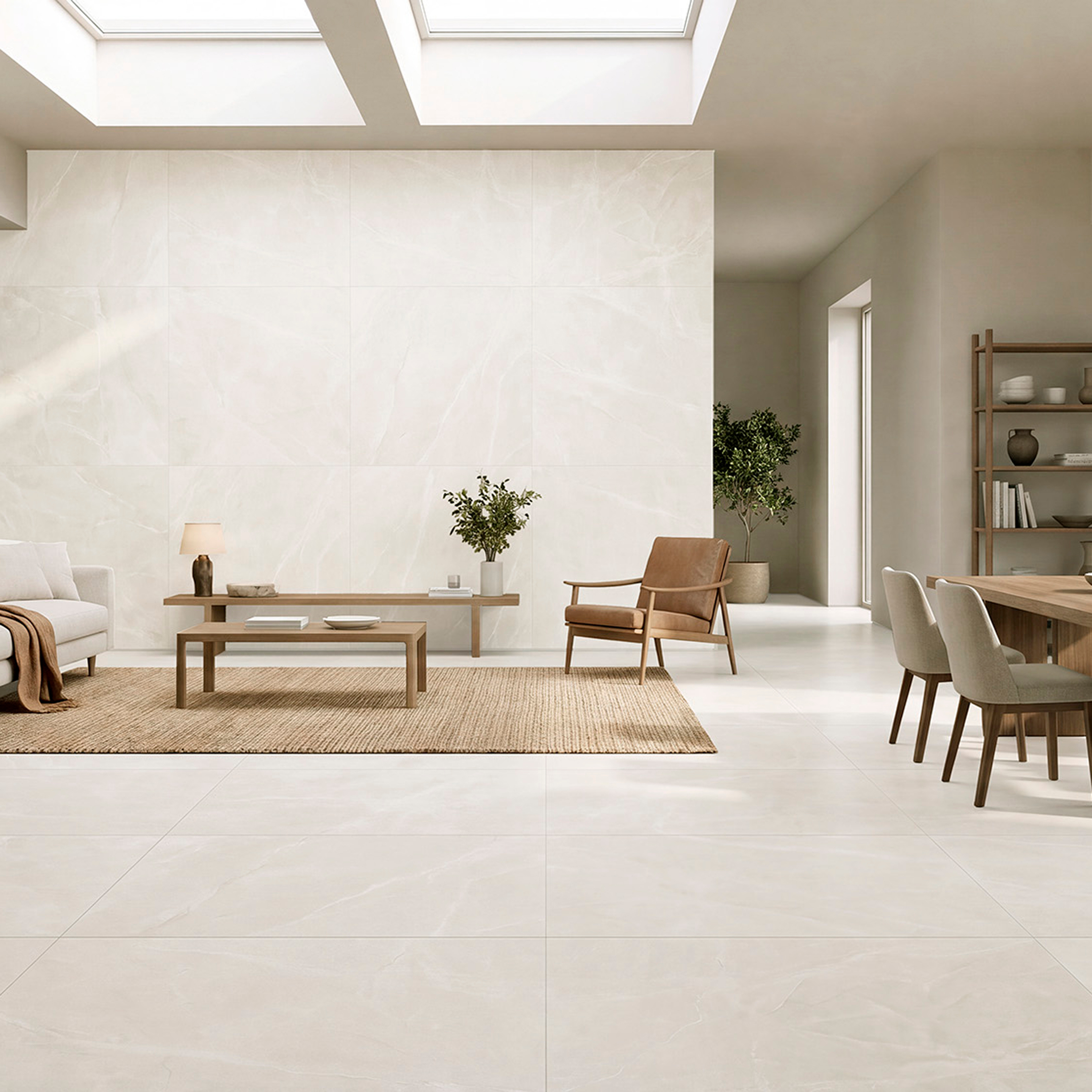 PRIS UK Moet White Matte 63x63 Porcelain Tile - Image 2