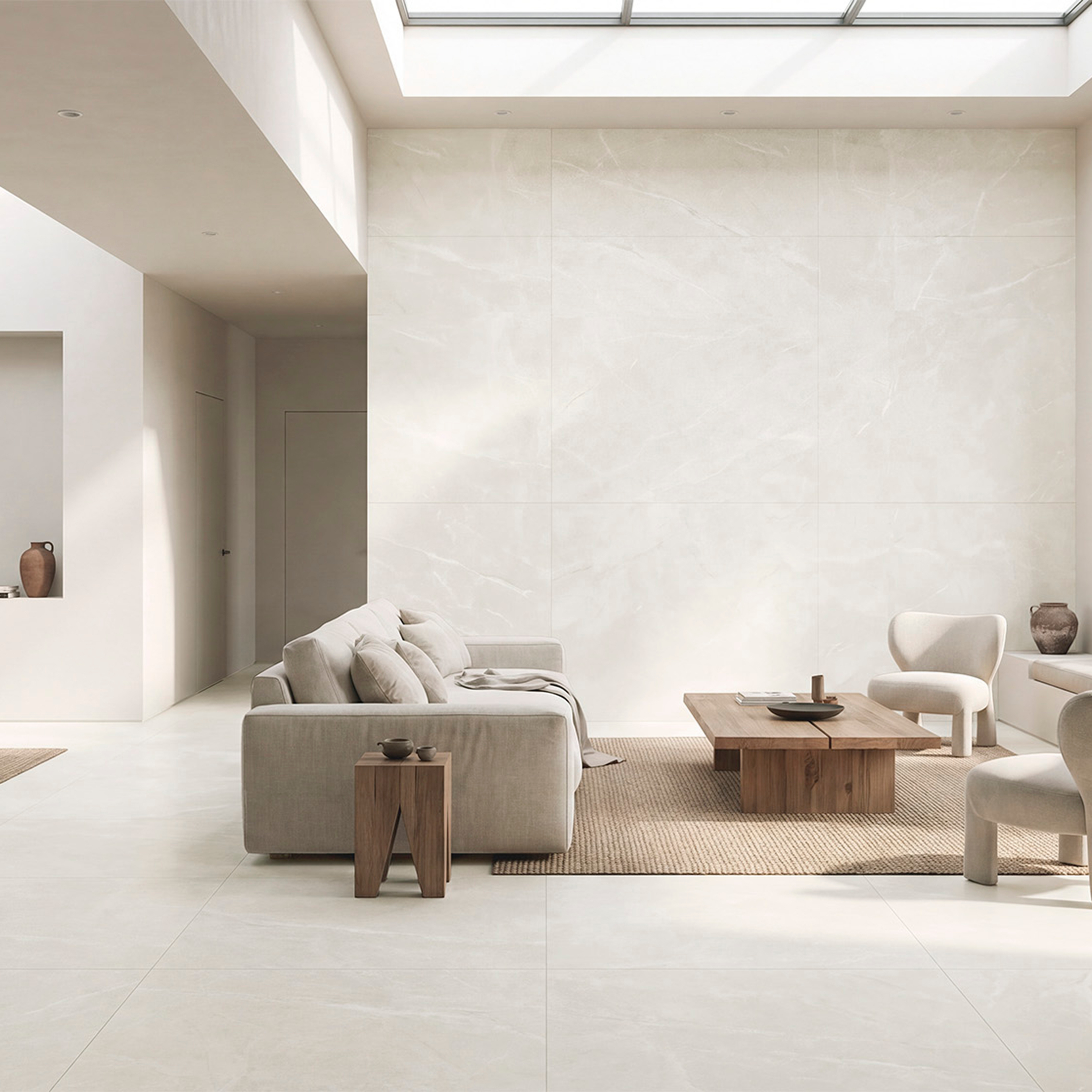 PRIS UK Moet White Matte 48x48 Porcelain Tile - Image 2