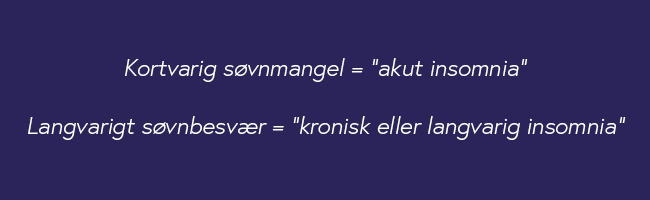 Søvn mangel