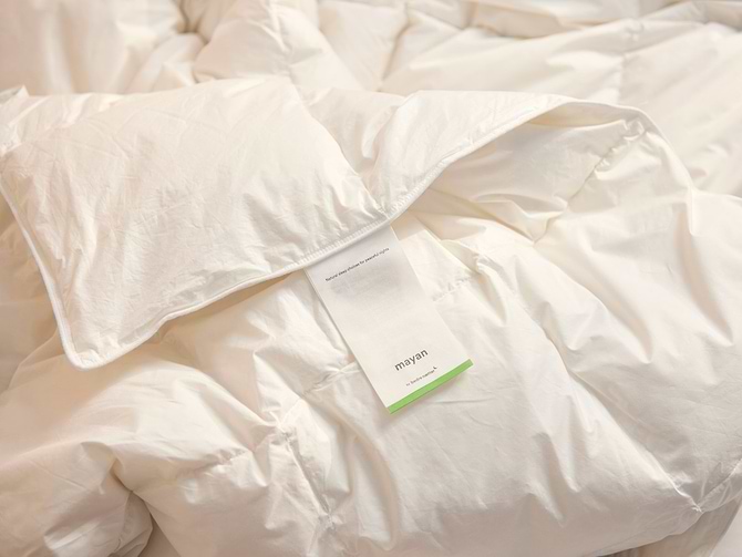 Healthy feathers and eco-friendly cotton