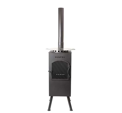 תנור גינה עץ  -  Boncarre black