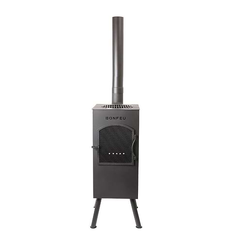 תנור גינה עץ  -  Boncarre black