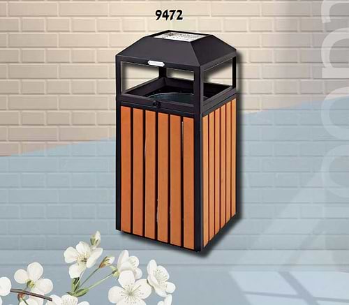 פח מרובע 52L דמוי עץ -גדול מק''ט 1860945