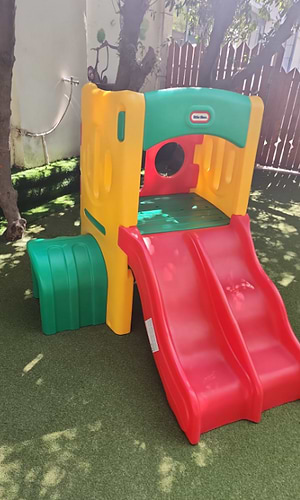 מתקן מגלשה כפול little tikes