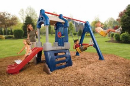 Little Tikes  מתקן נדנדות ומגלשה 1093