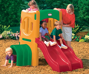 מתקן מגלשה כפול little tikes