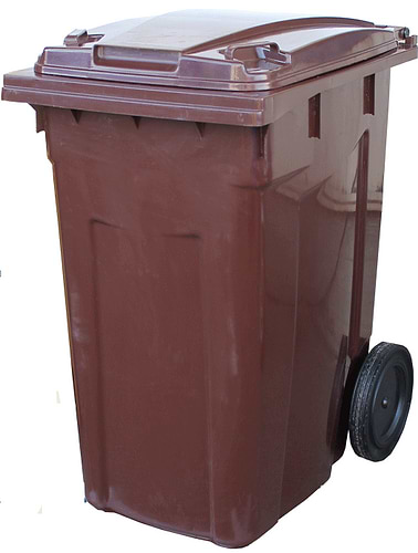 עגלת אשפה דגם 240 ליטר לאשפה רטובה