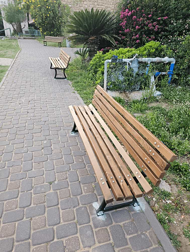 ספסל גינה לשימוש חוץ / פנים דגם בורדו רוחב 1.80ס''מ