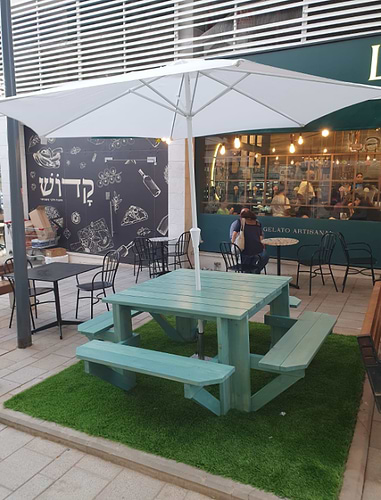 שולחן קקל מרובע ל 8-12 אנשים / ילדים - גדול במיוחד 
