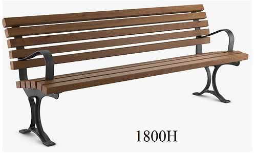 ספסל גינה לשימוש חוץ / פנים דגם איב רוחב 1.80ס''מ