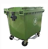 עגלת אשפה דגם 1100 ליטר + רגלית , ירוק, GARDENSALE
