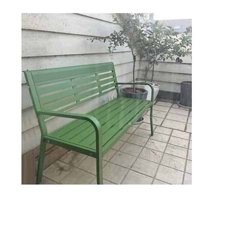 ספסל גינה זוגי מאלומיניום דגם גיא ירוק