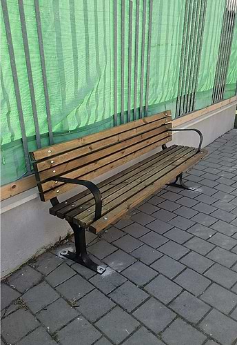 ספסל גינה לשימוש חוץ / פנים דגם איב רוחב 1.80ס''מ