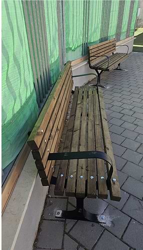 ספסל גינה לשימוש חוץ / פנים דגם איב רוחב 1.80ס''מ